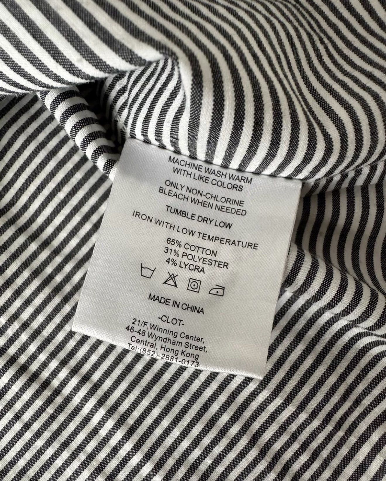 CLOT Authentic CLOT C.S.A striped shirt Size US M / EU 48-50 / 2 - 4 Thumbnail