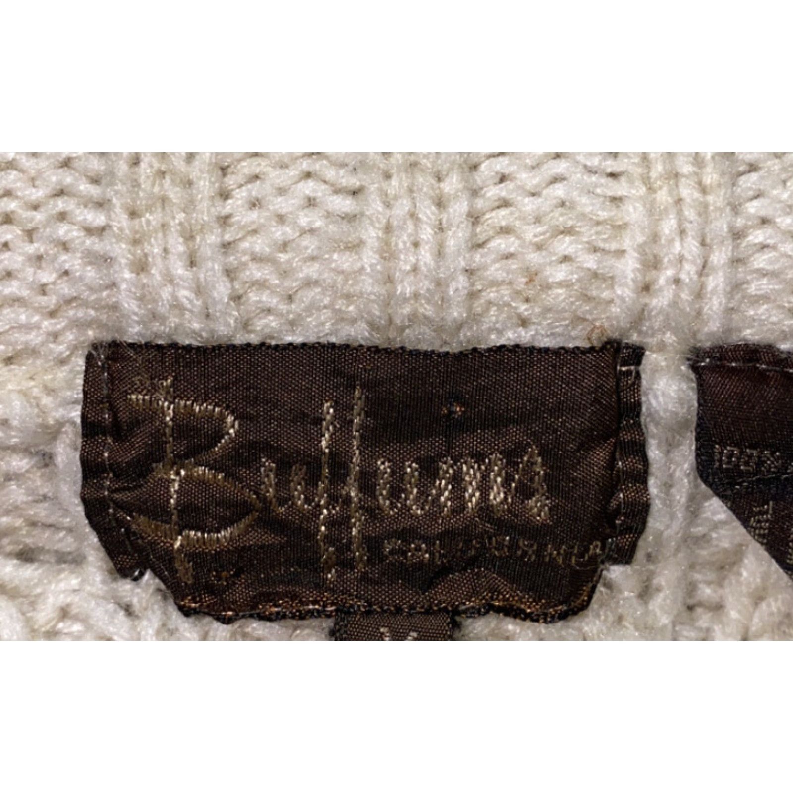 Vintage VINTAGE Bullums Mens Beige Acrylic Cable-Knit Full Zip Sweater M Full Zip Beige Mens Size M Bullums Sweater Size US M / EU 48-50 / 2 - 7 Thumbnail