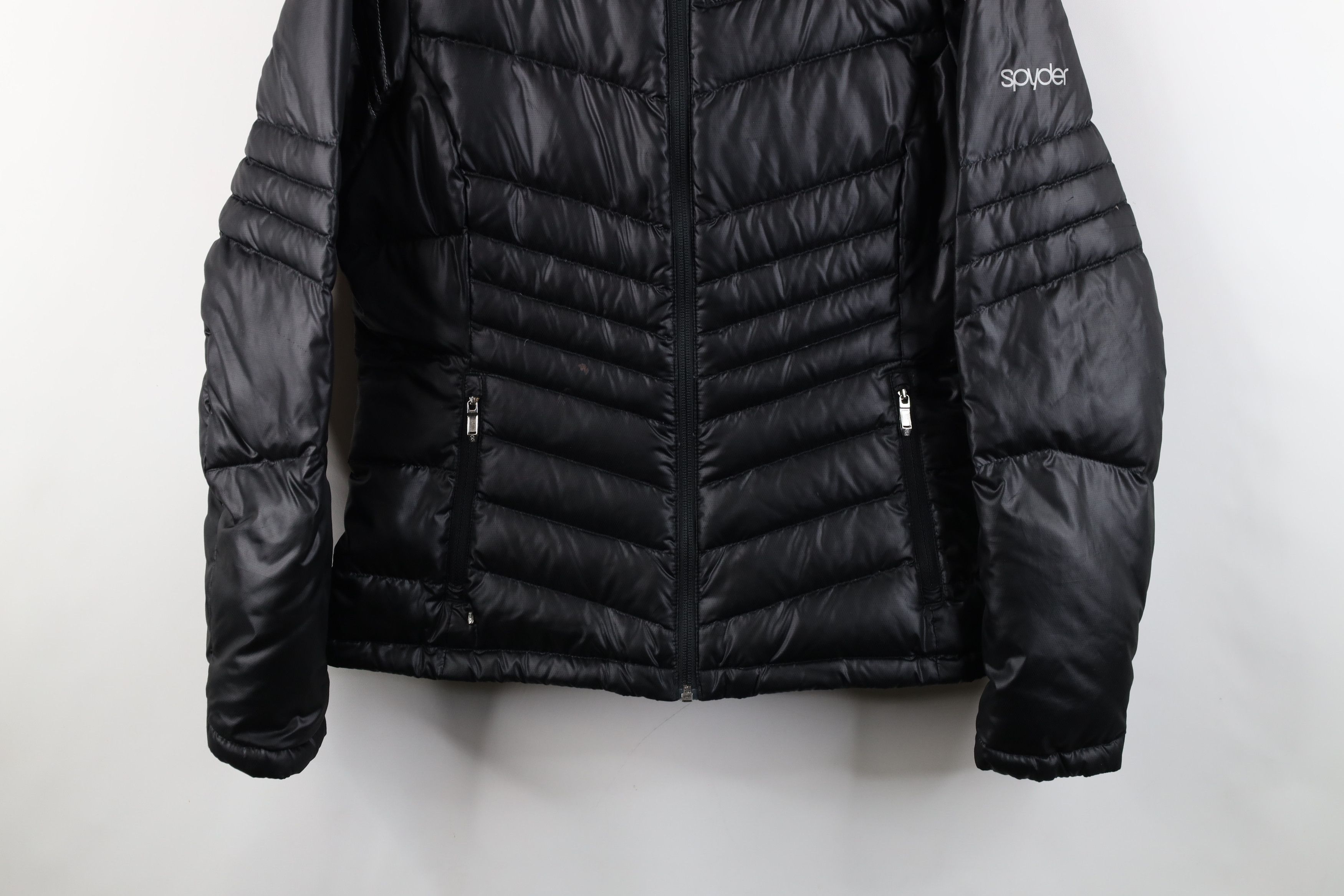 Spyder × Vintage Spyder Timeless Down Insulated Winter Hooded Puffer Jacket Size M / US 6-8 / IT 42-44 - 3 Thumbnail