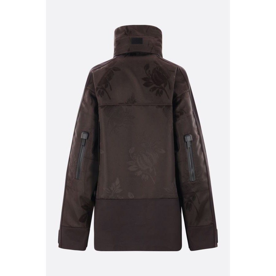 Prada PRADA Floral Brown Nylon Jacquard Jacket New & Authentic (Wo Size S / US 4 / IT 40 - 2 Thumbnail