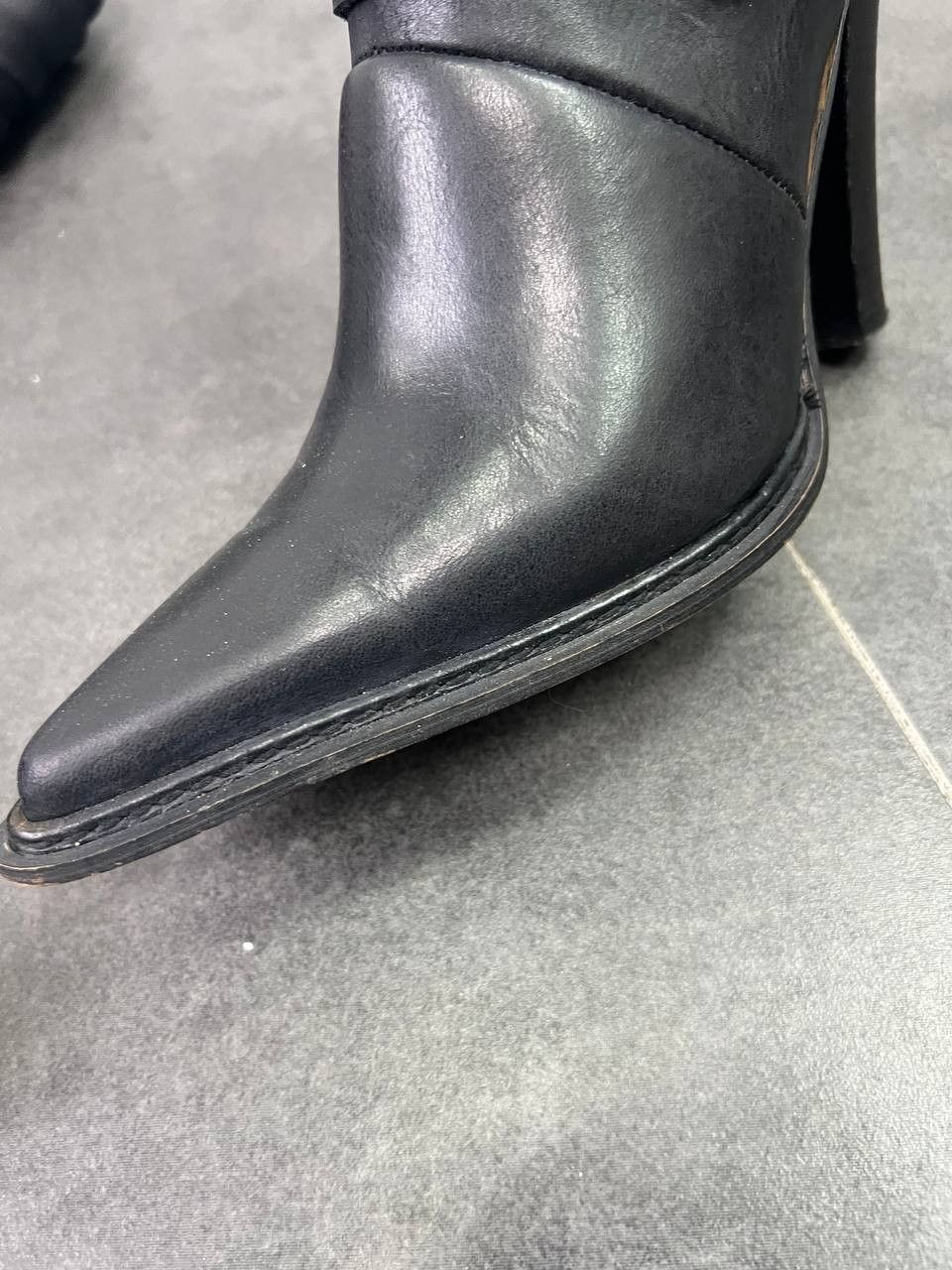 Japanese Brand New Rock A.S.98 type Destroy Buckled Belted Stiletto boots Size US 8.5 / IT 38.5 - 8 Thumbnail