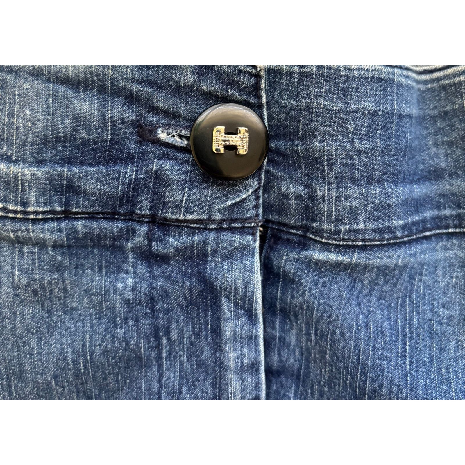 Other Kim Rogers Blue Denim Capri Pants Size 14 Size 36" / US 14 / IT 50 - 4 Thumbnail