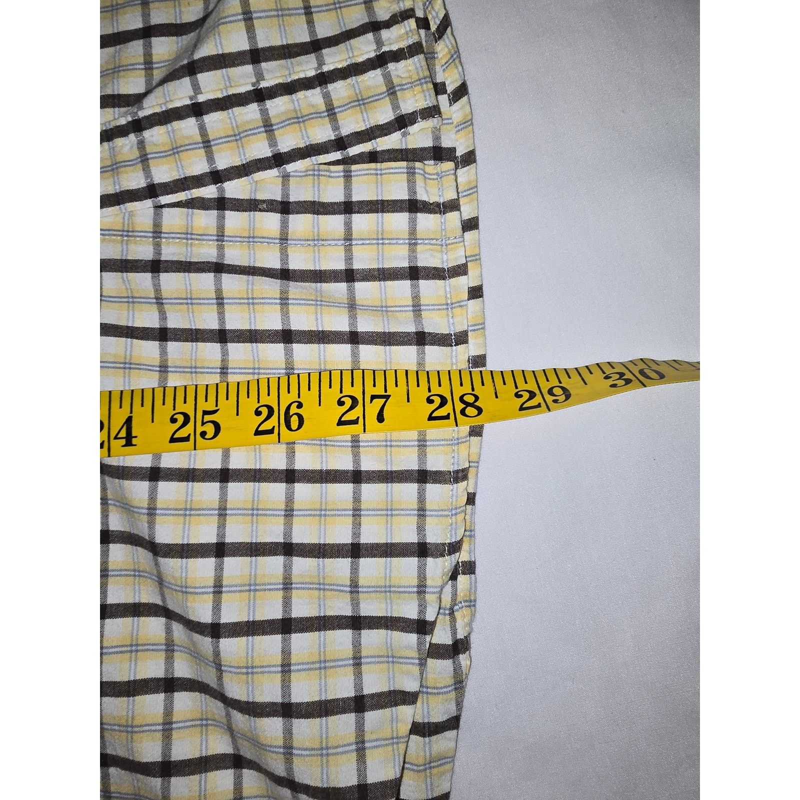 Urban Pipeline Urban Pipeline Shirt L Beige Plaid Short Sleeve Button Up Size US L / EU 52-54 / 3 - 7 Thumbnail