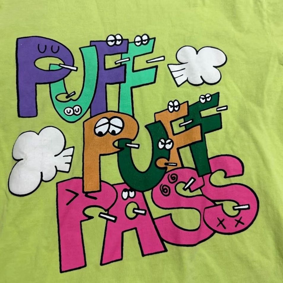 Sundae School T-Shirt Mens Small Green Puff Puff Pass Graphic Logo, Men's — image 2 of 6