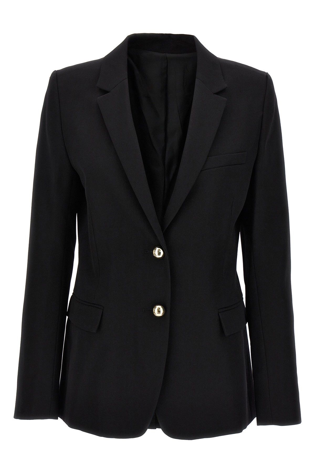 image of Paco Rabanne Single-Breasted Blazer in Black, Women's (Size Small)