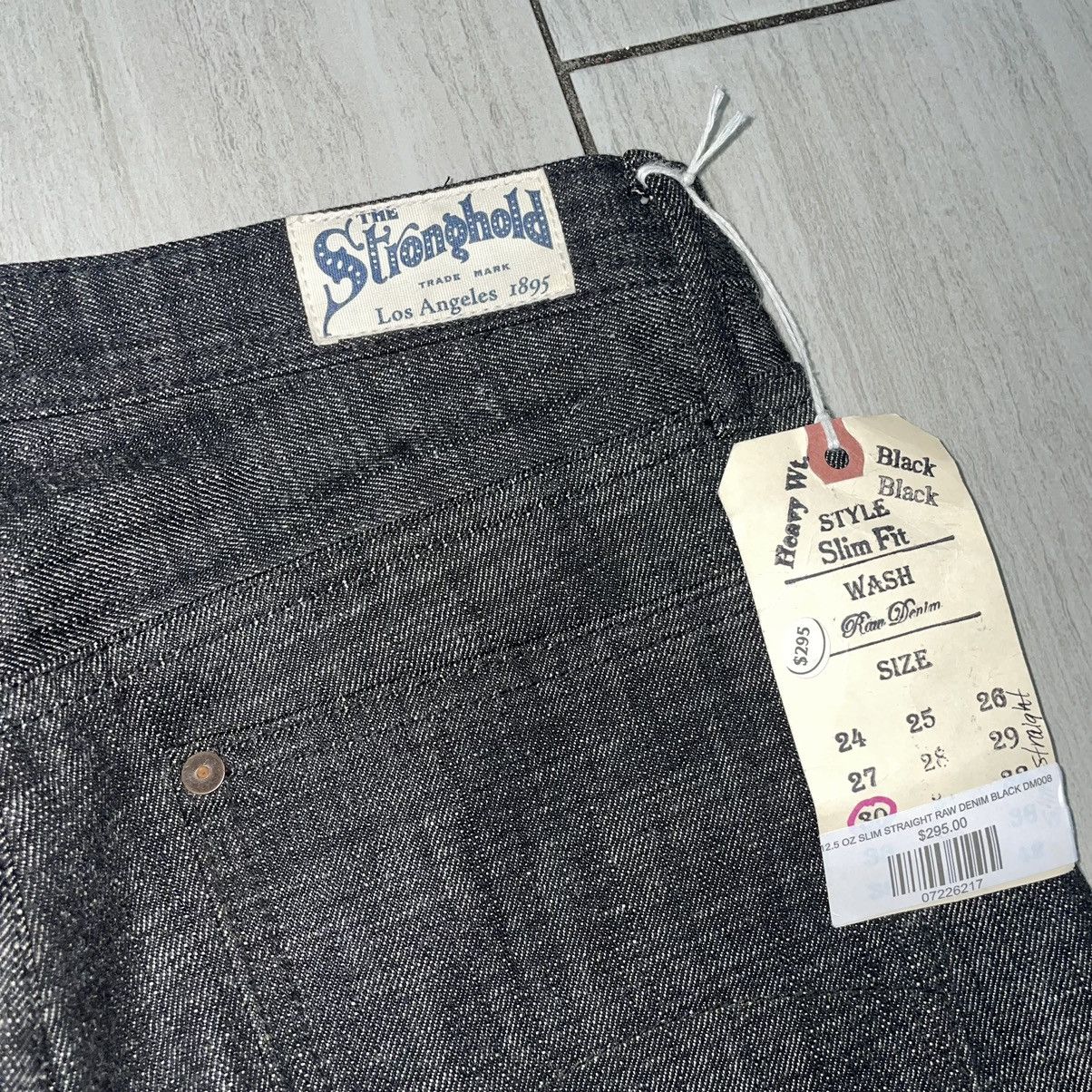 Stronghold × The Stronghold Stronghold 12.5 OZ Slim Straight Raw Denim Black Size US 31 - 6 Thumbnail