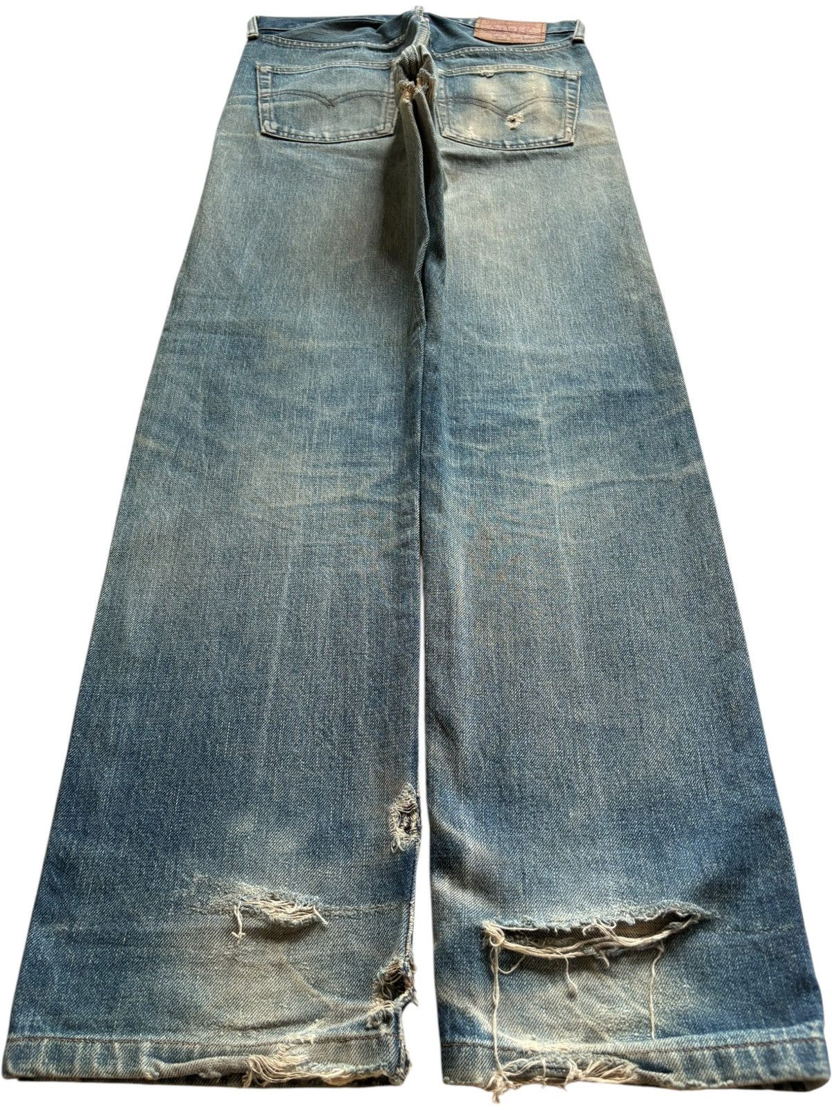 Levi's Vintage 80s Levis 502XX Big E Selvedge Mud Wash Loose Jeans Size US 30 / EU 46 - 2 Thumbnail