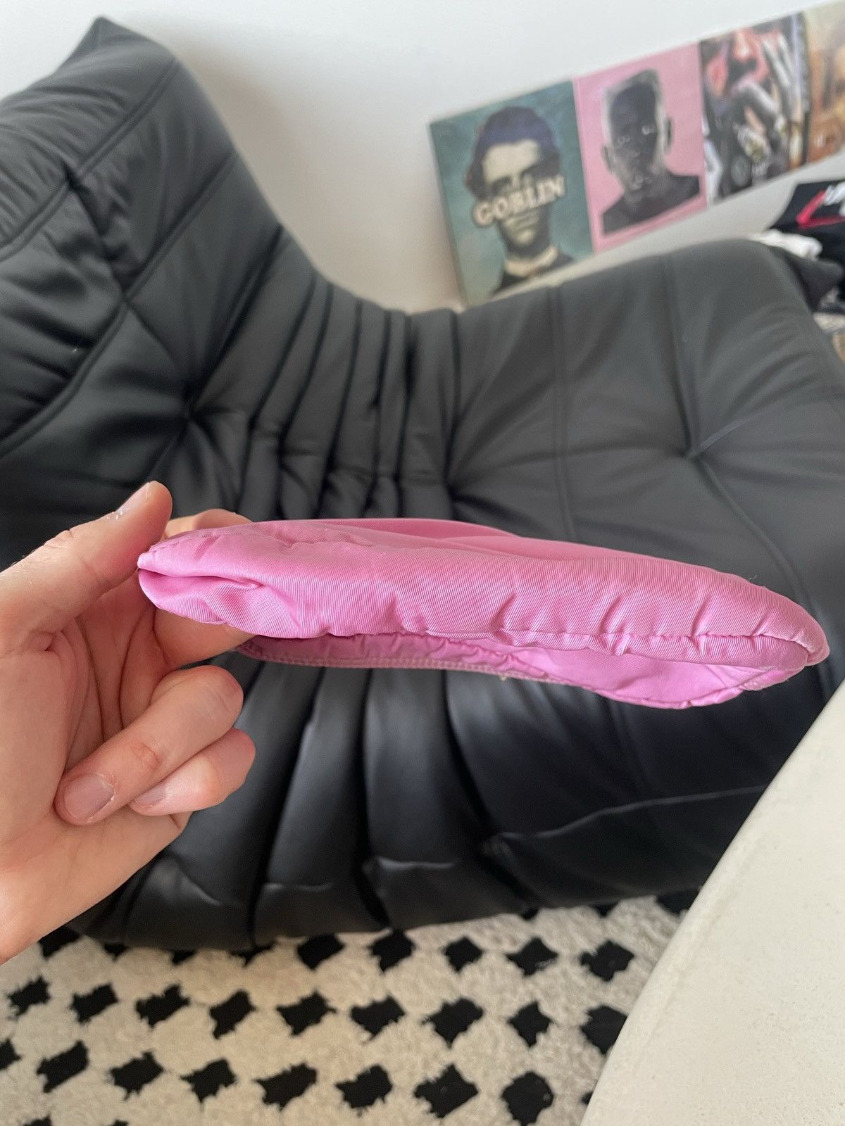 Prada Prada Vintage pink pouch mini clutch toiletry bag Designer Size ONE SIZE - 5 Thumbnail