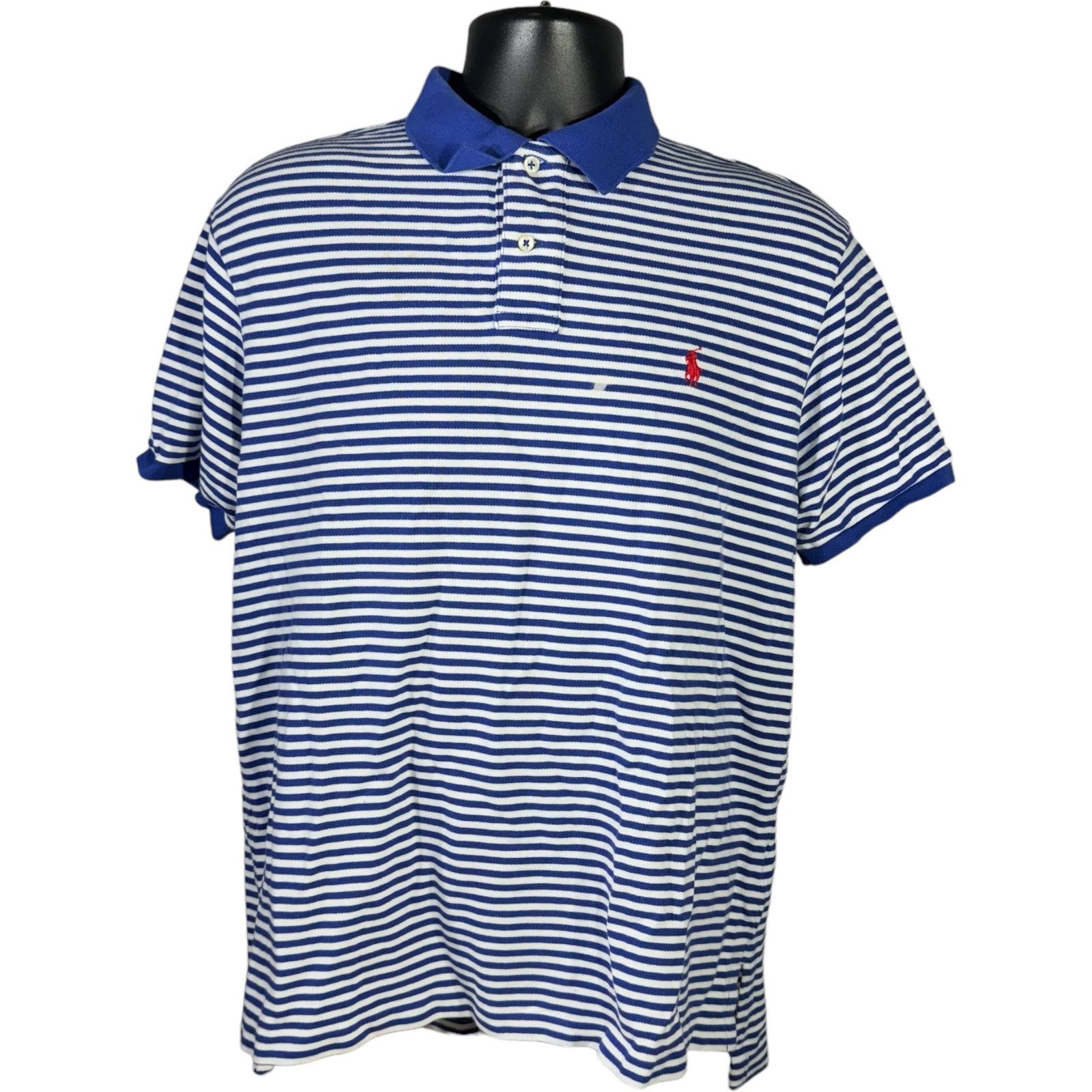 Polo Ralph Lauren Polo Ralph Lauren Short Sleeve Striped Polo Size US XL / EU 56 / 4 - 1 Thumbnail