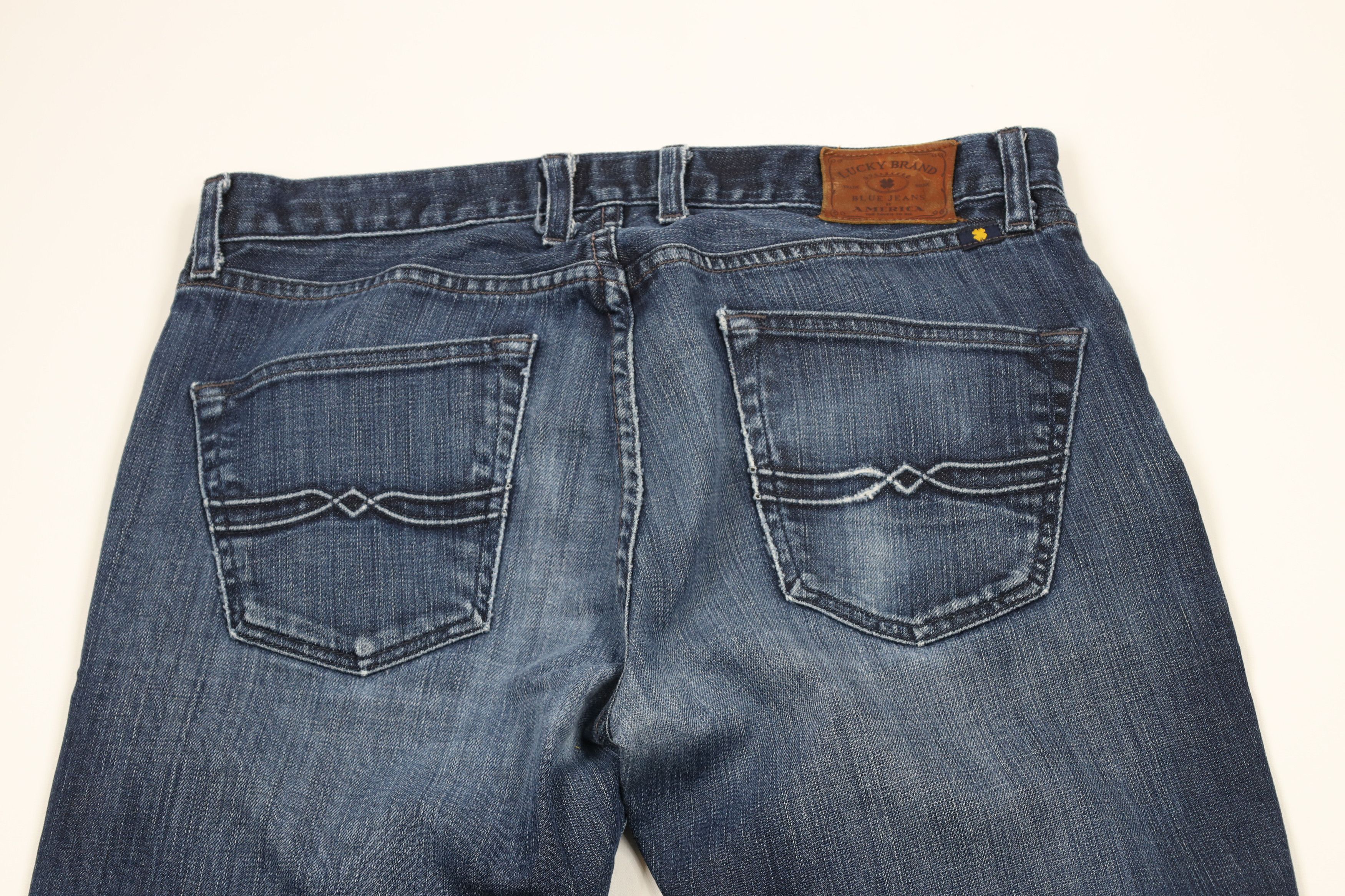 Lucky Brand × Vintage Vintage Y2K Lucky Brand Original Straight Leg Denim Jeans Size US 33 - 10 Thumbnail
