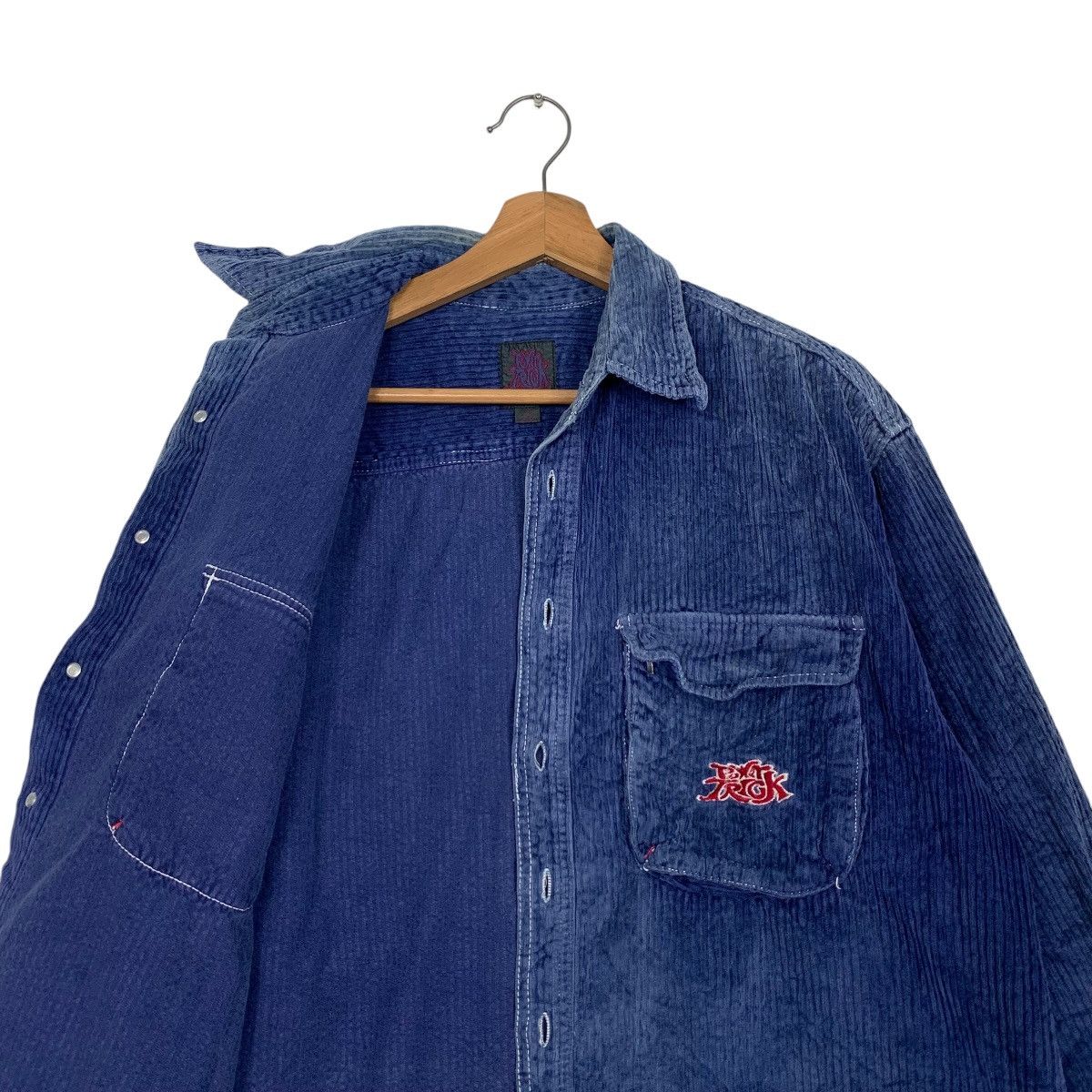 Vintage 90's POWER TRICK Skater Corduroy Flannel Jacket #2713-C122 Size US M / EU 48-50 / 2 - 10 Thumbnail