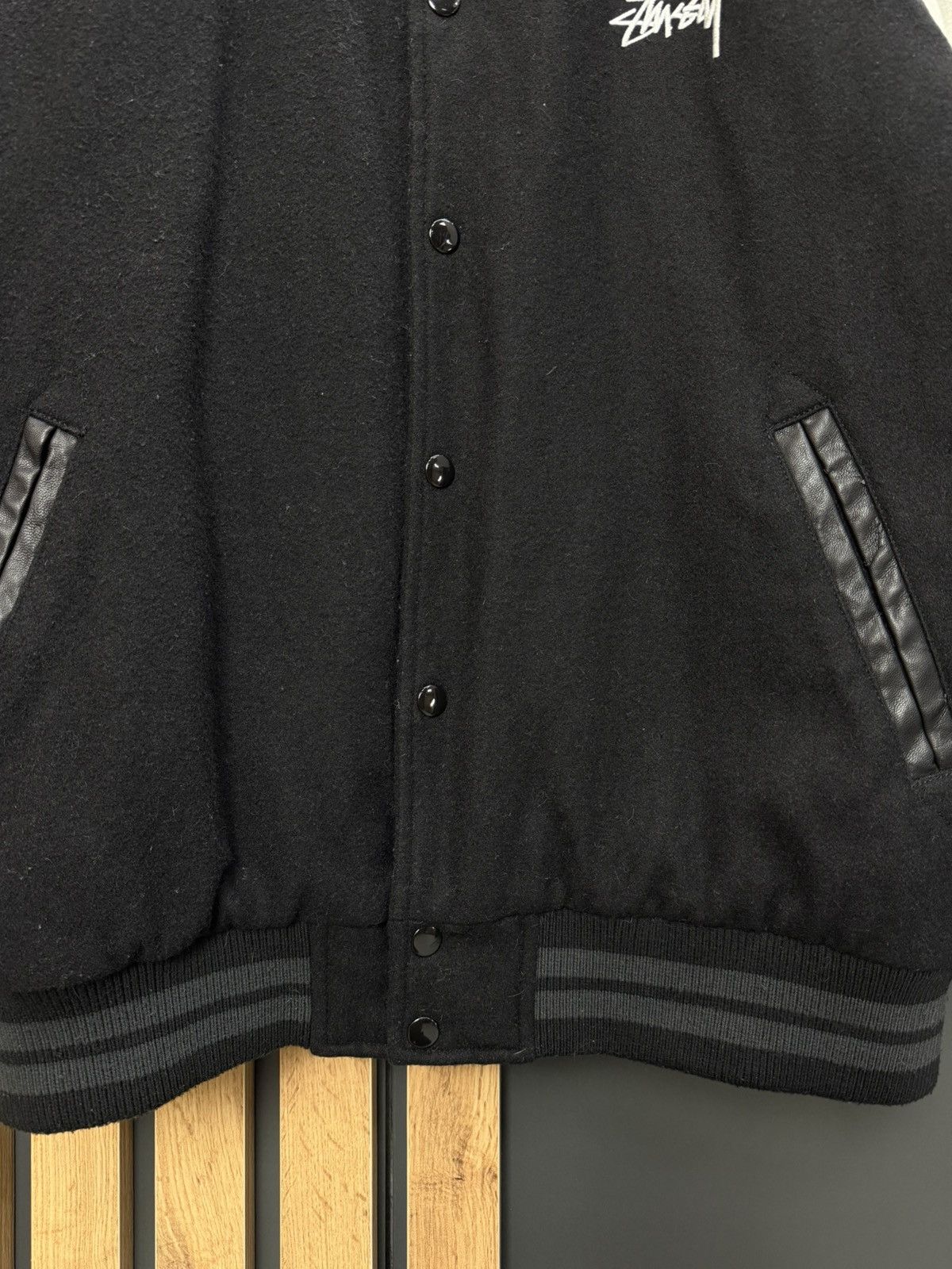 Stussy Stussy Varsity Wool Jacket Big Logo Black Size M Size US M / EU 48-50 / 2 - 3 Thumbnail