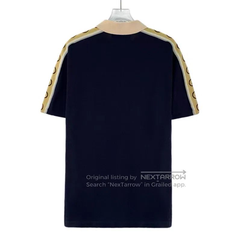 Gucci Gucci Dark blue side logo string label cotton single singl Size US S / EU 44-46 / 1 - 2 Thumbnail
