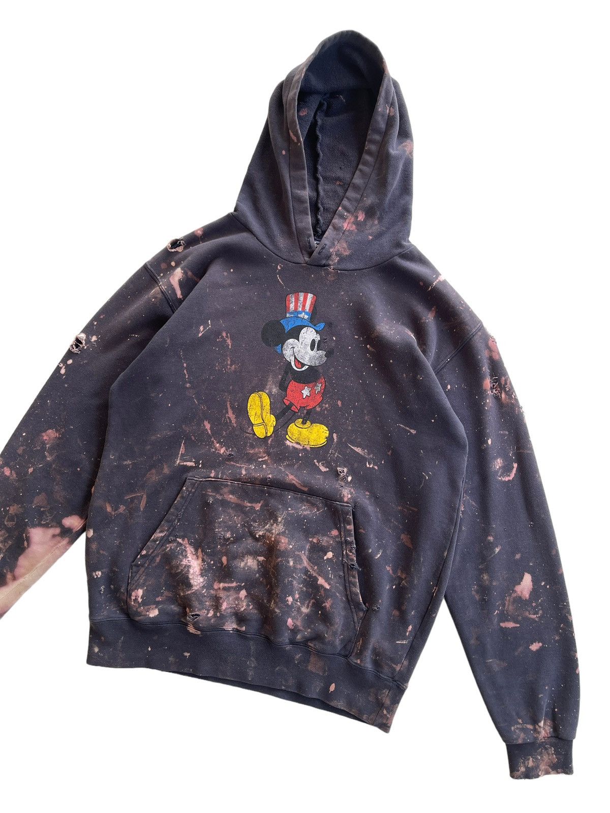 Disney Crazy Distressed Crewneck Hoodie Acid Wash Sweatshirt Size US M / EU 48-50 / 2 - 4 Thumbnail
