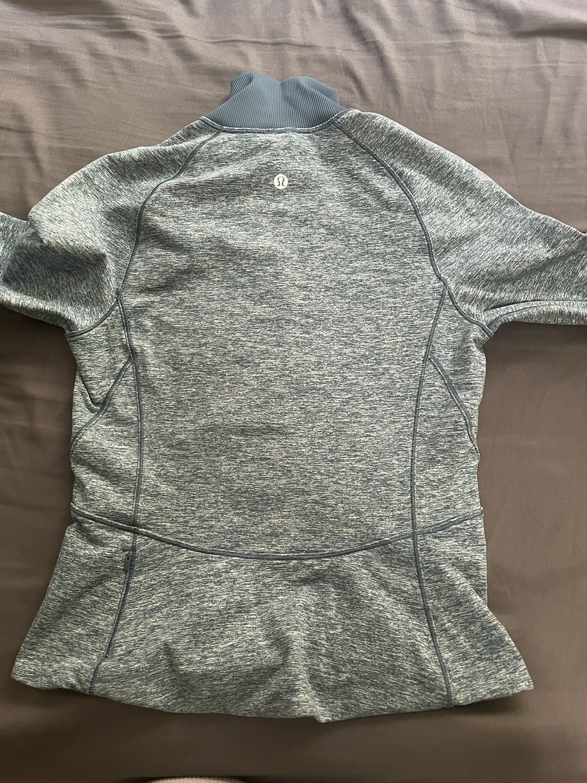 Lululemon "Lululemon Half-Zip Long Sleeve Shirt Blue — Like New " Size XS / US 0-2 / IT 36-38 - 2 Thumbnail