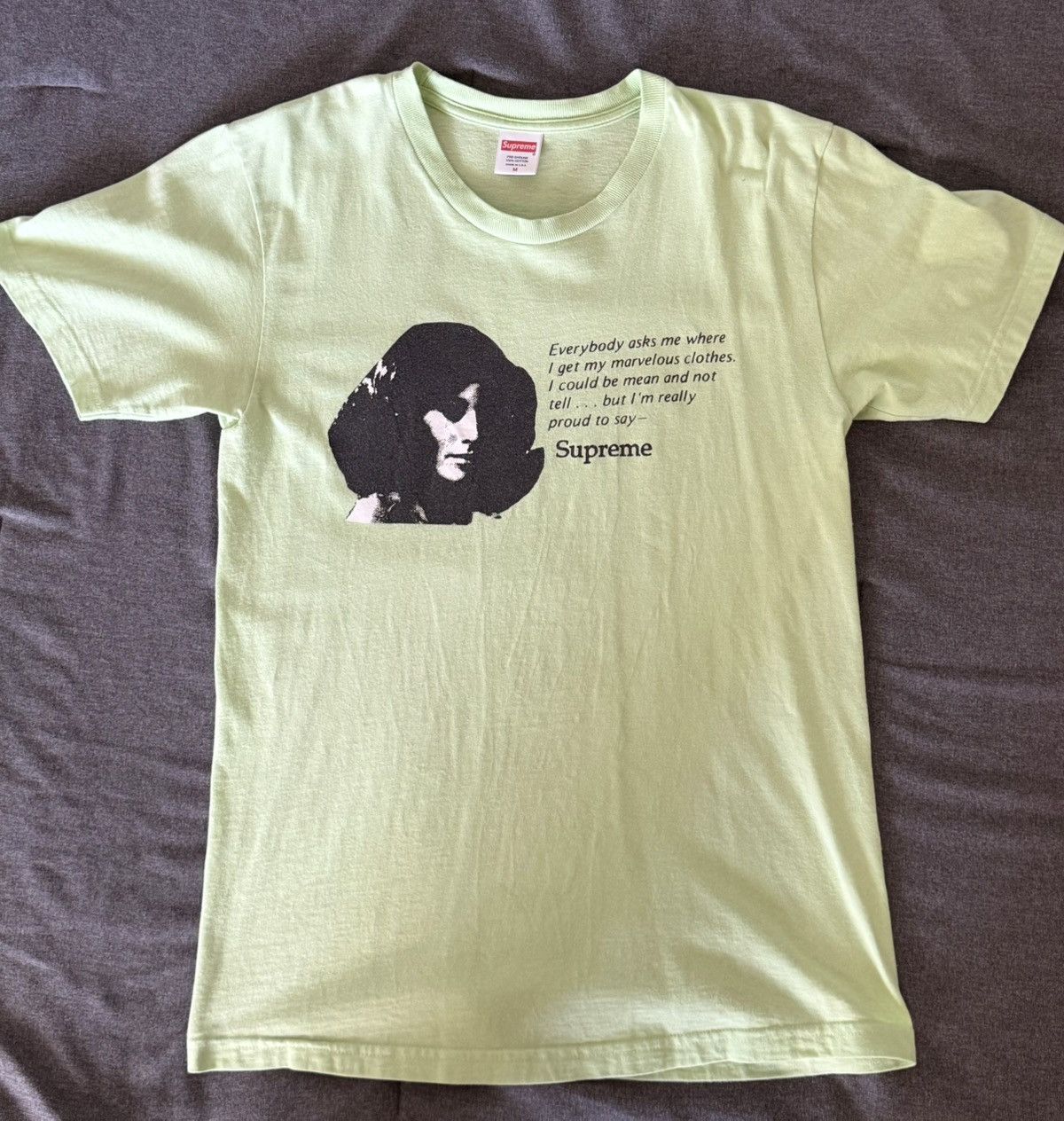Supreme Supreme Mean Tee SS/17 - Medium Size US M / EU 48-50 / 2 - 1 Thumbnail