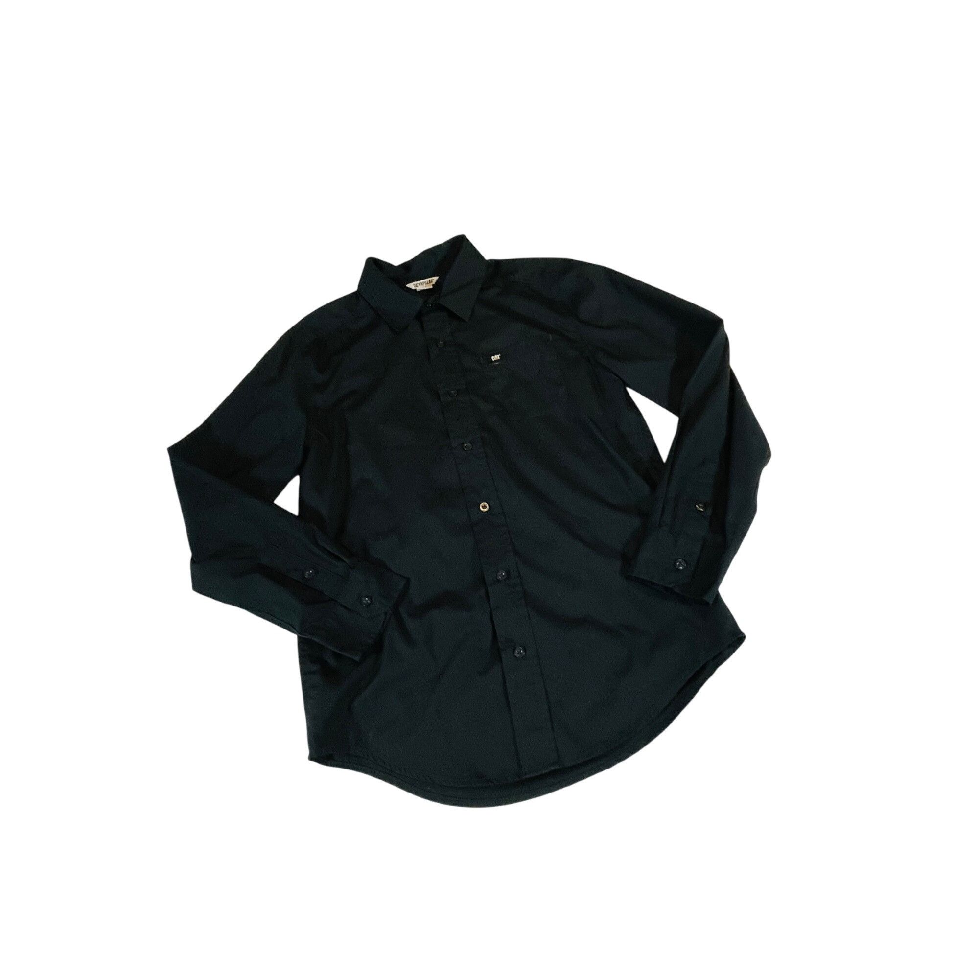 Caterpillar Caterpillar Men's Black Button-Up Shirt S Small Chest Pocket Size US S / EU 44-46 / 1 - 6 Thumbnail