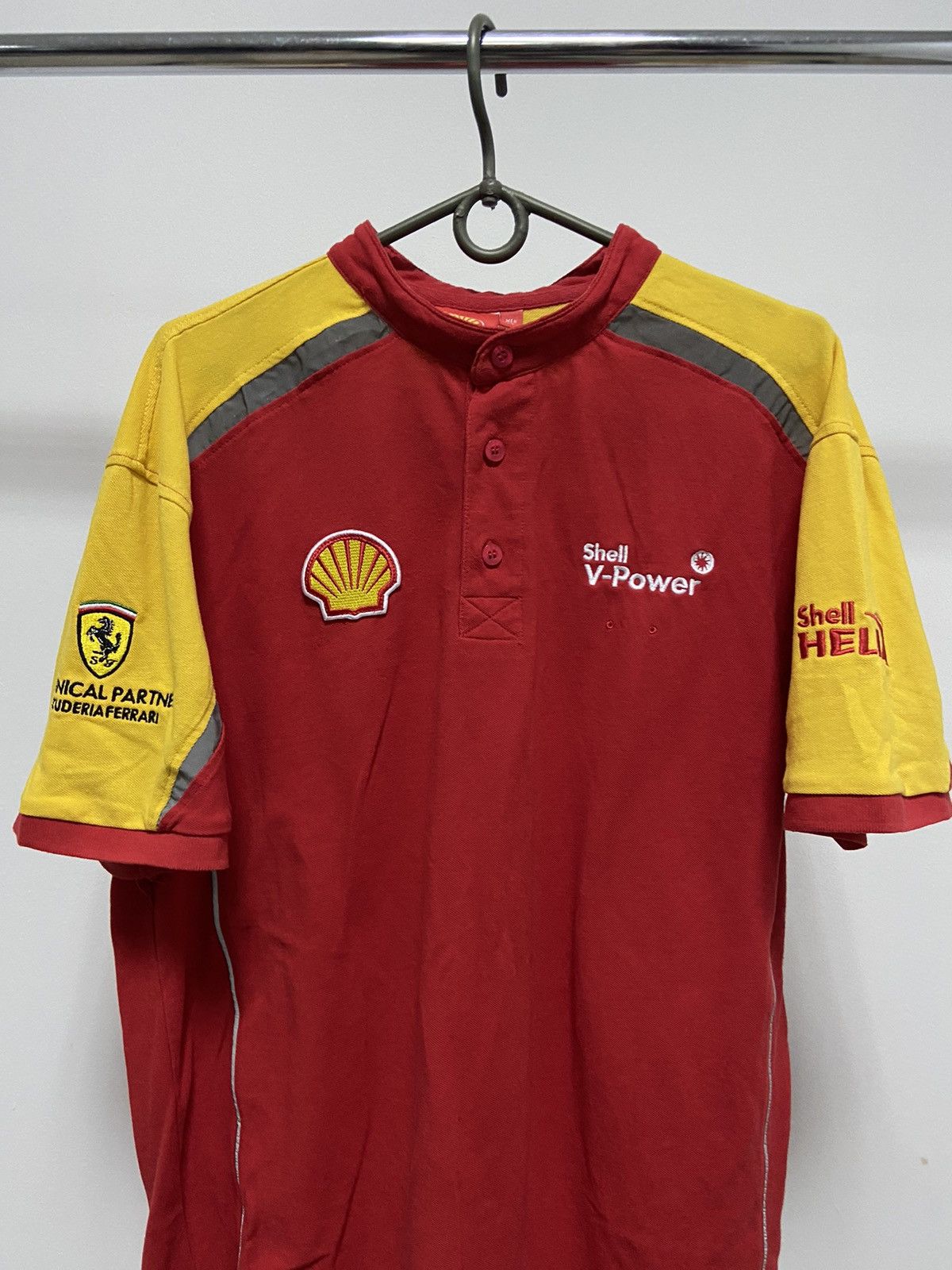 Ferrari × Vintage Ferrari Racing Vintage Big Logo t shirt reflective shell Size US XL / EU 56 / 4 - 5 Thumbnail