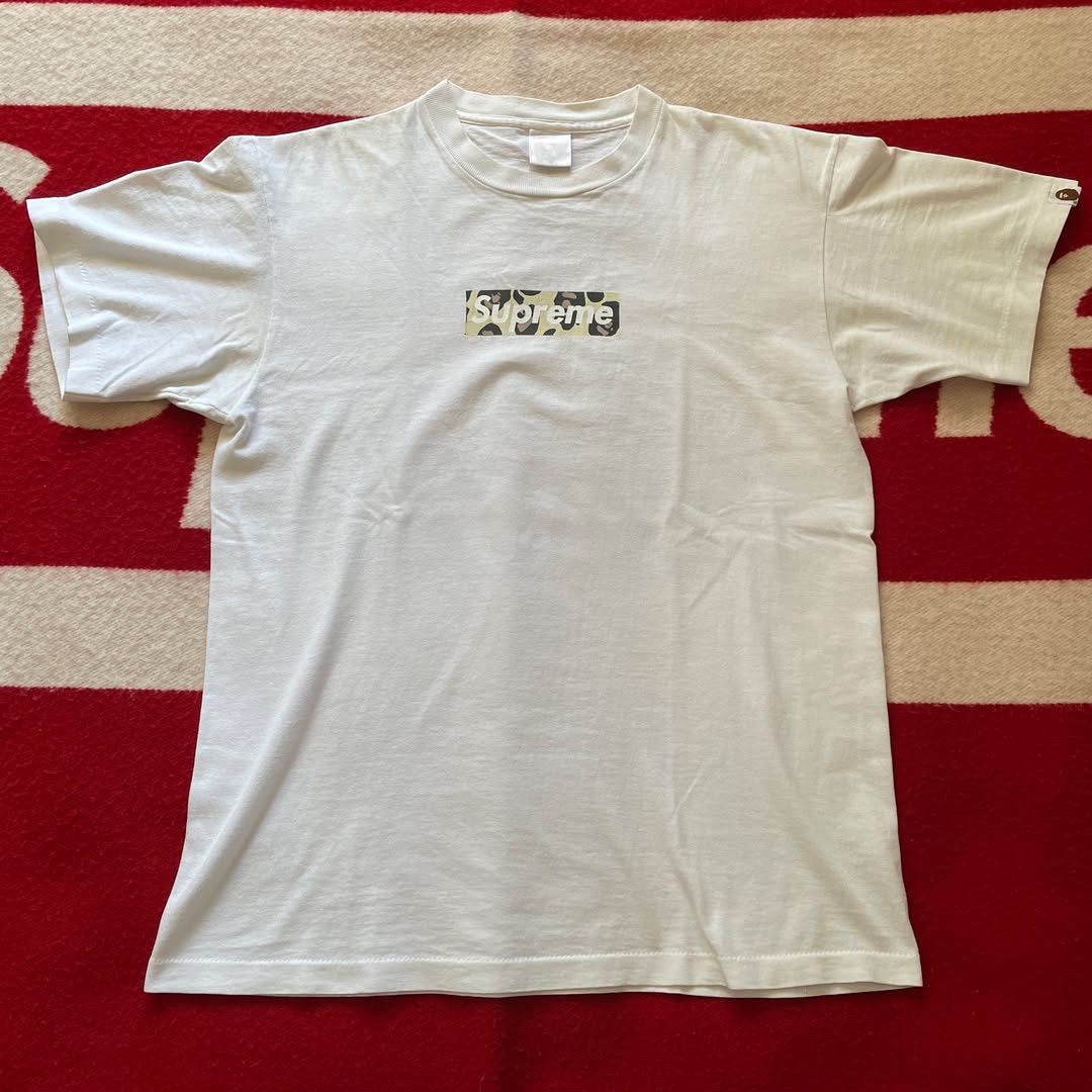 Bape Supreme x BAPE — Banana Camo Box Logo Tee 2000 2001 MEDIUM Size US M / EU 48-50 / 2 - 2 Thumbnail