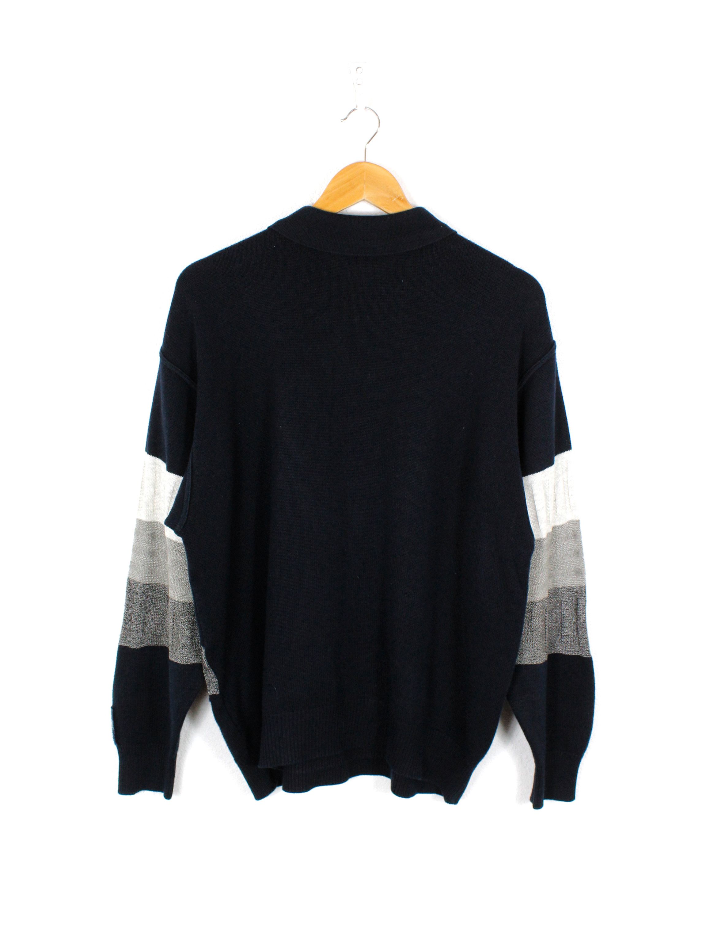 Carlo Colucci × Coogi × Vintage Vintage Carlo Colucci Knit Wool Sweater Polo Jumper Size US M / EU 48-50 / 2 - 4 Thumbnail