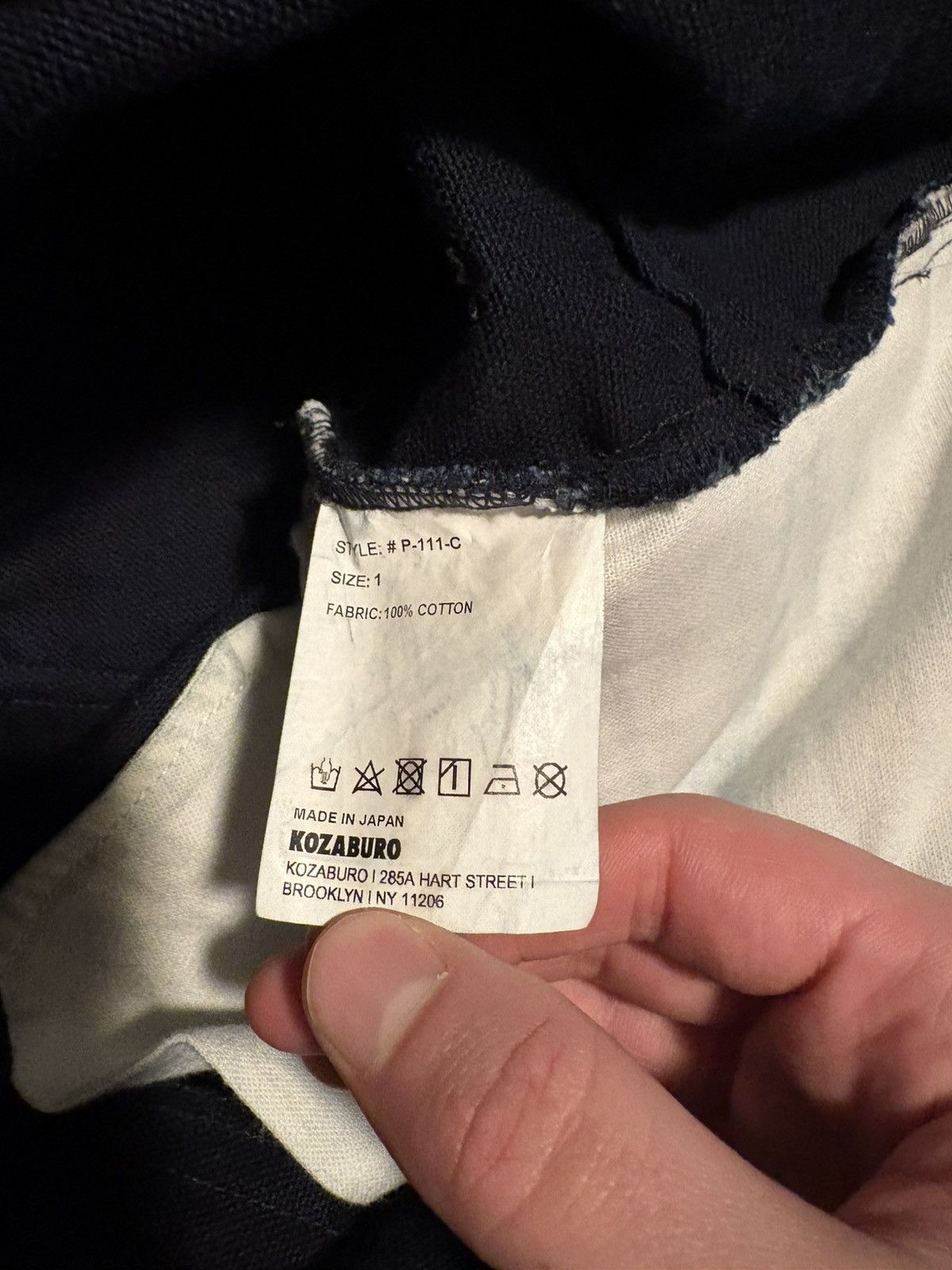 KOZABURO Kozaburo AW21 Indigo Plainweave 3D tailored trousers Size US 30 / EU 46 - 6 Thumbnail