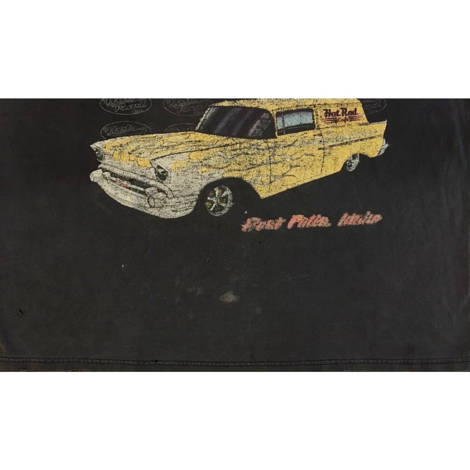 Vintage Vtg Hot Rod Cafe Faded Distress Shirt XL Idaho Car Grunge Biker Flame Fire 90s Size US XL / EU 56 / 4 - 5 Thumbnail