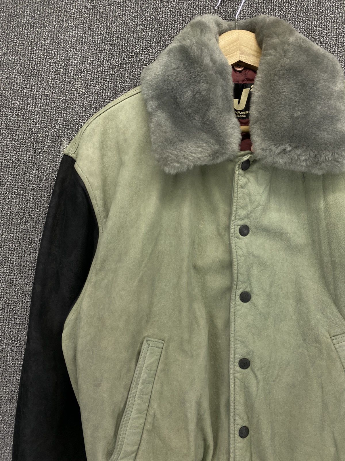 Japanese Brand Vintage Mr Junko Jeans Varsity Leather Jacket Size US M / EU 48-50 / 2 - 14 Thumbnail