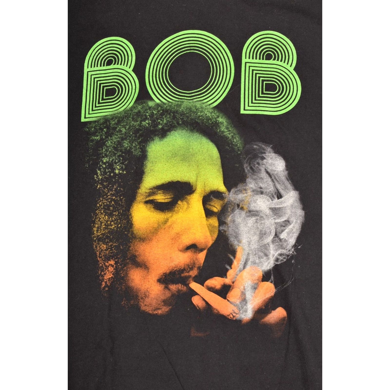 Vintage Bob Marley Vintage 2013 Rasta Reggae T-Shirt Tee Zion Made in UK Size L Mens Black Size US L / EU 52-54 / 3 - 2 Thumbnail