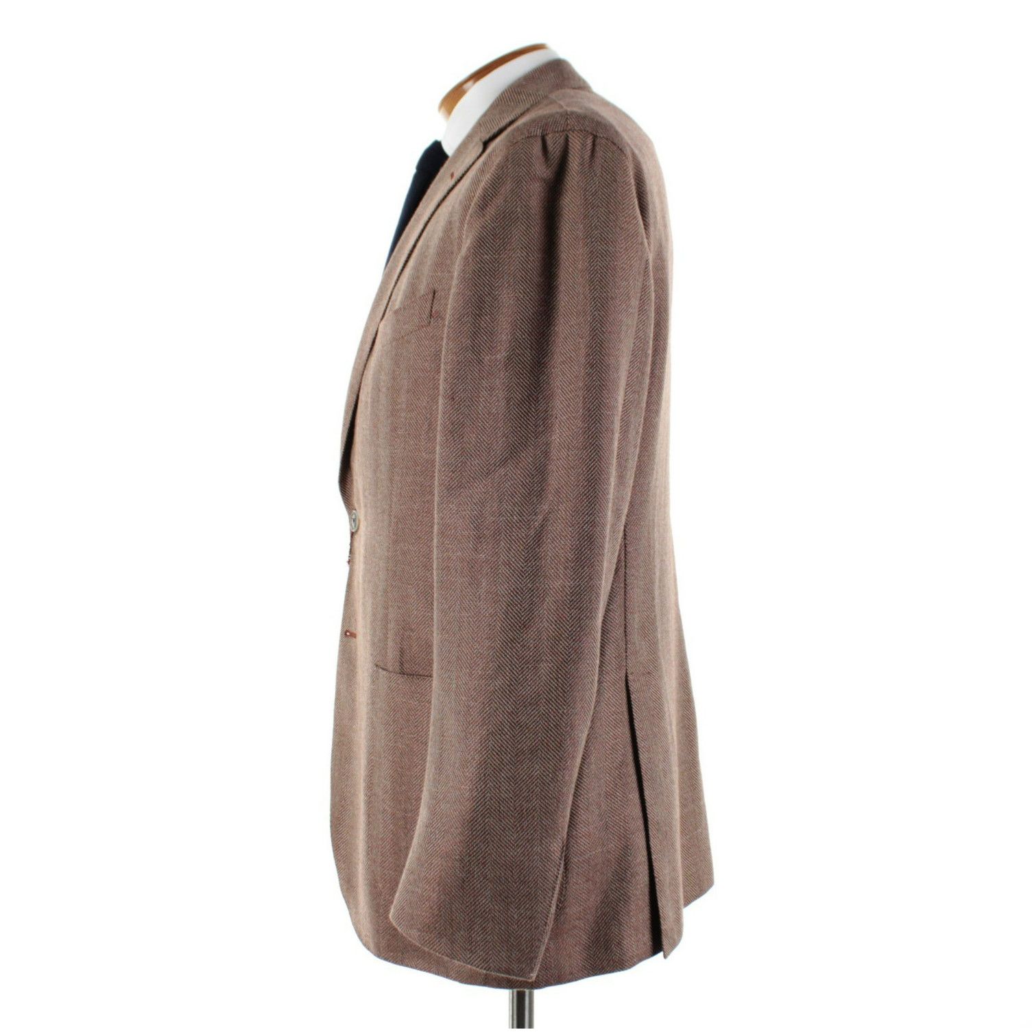 Luciano Barbera Luciano Barbera Sport Coat Size 44 US in Brown Size 44R - 4 Thumbnail