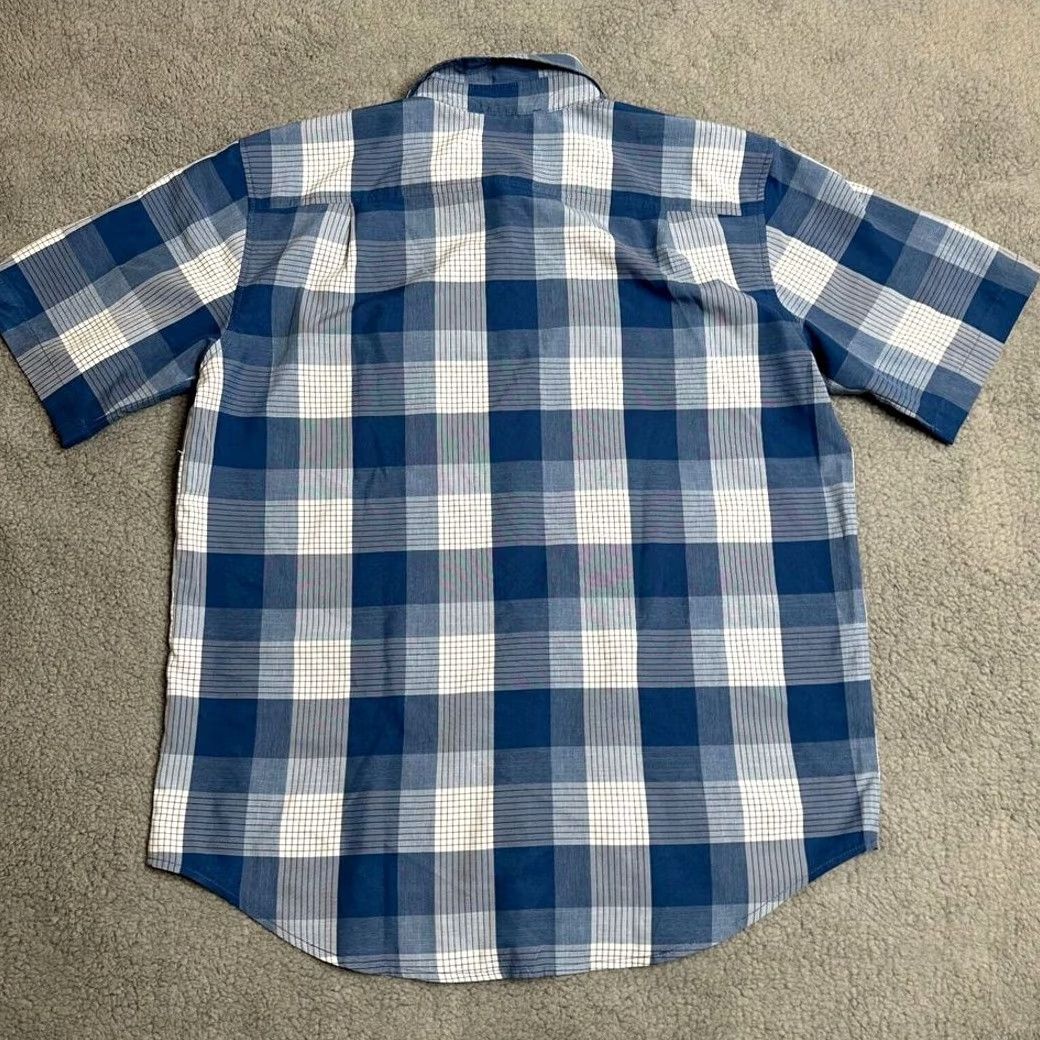 Orvis Orvis Shirt Adult Large Blue White Plaid Classic Collection Button Up Pocket Men Size US L / EU 52-54 / 3 - 2 Thumbnail