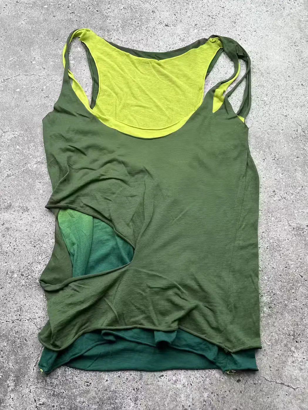 Vintage Vintage Assymetry Tank Top C554(V145)(E8) Size S / US 4 / IT 40 - 1 Thumbnail