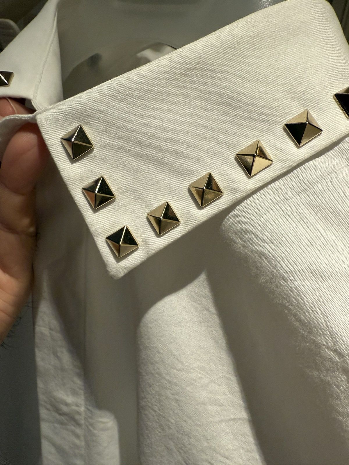 Valentino Rockstud poplin shirt collar size 39 Size US M / EU 48-50 / 2 - 21 Thumbnail