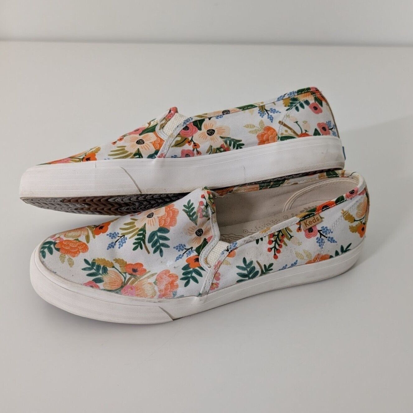 Keds Keds Rifle Paper Co Floral Sneakers Womens Size 11 White Size US 11 / IT 41 - 4 Thumbnail