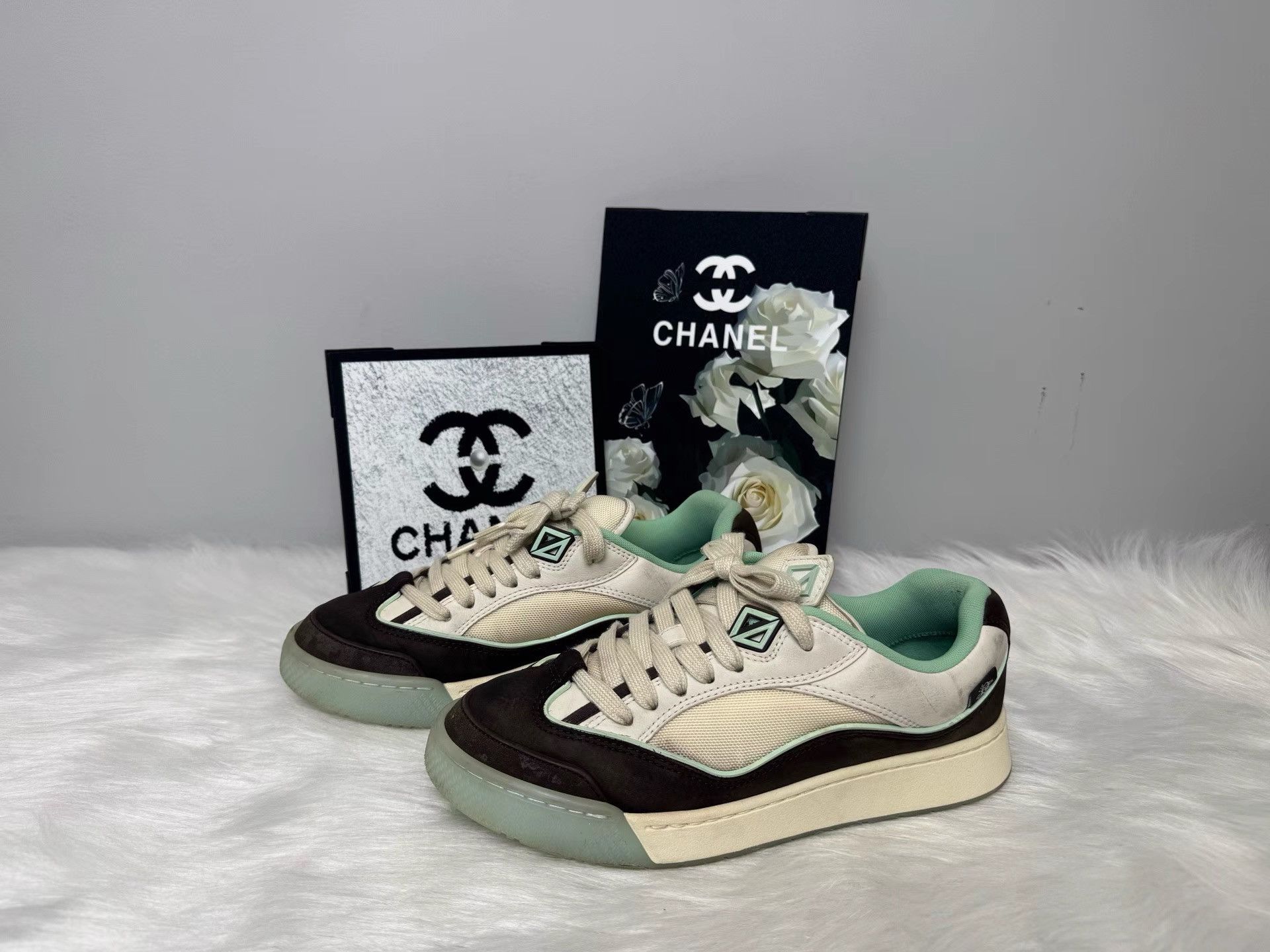 Dior Dior B713 Travis Scott x Dior Brown Green Sneakers K36 Size US 10 / EU 43 - 1 Thumbnail