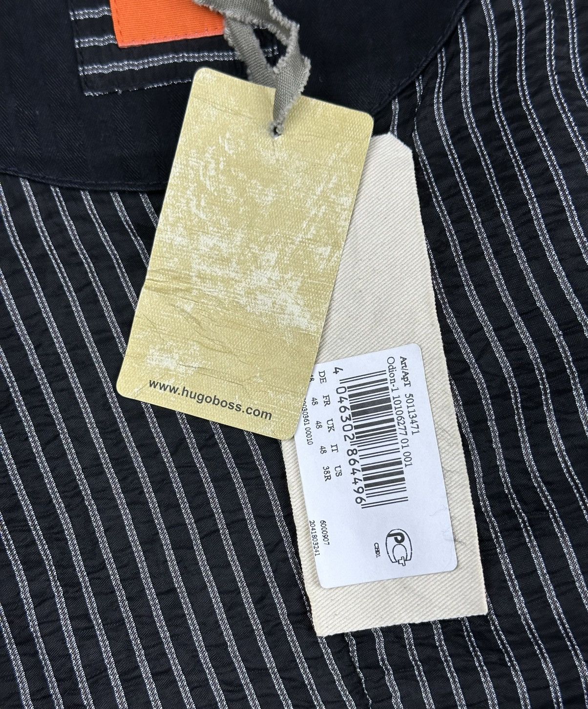 Hugo Boss Hugo Boss Blazer Two buttons Cotton Black Size UK 48 US 38R Size 48S - 12 Thumbnail