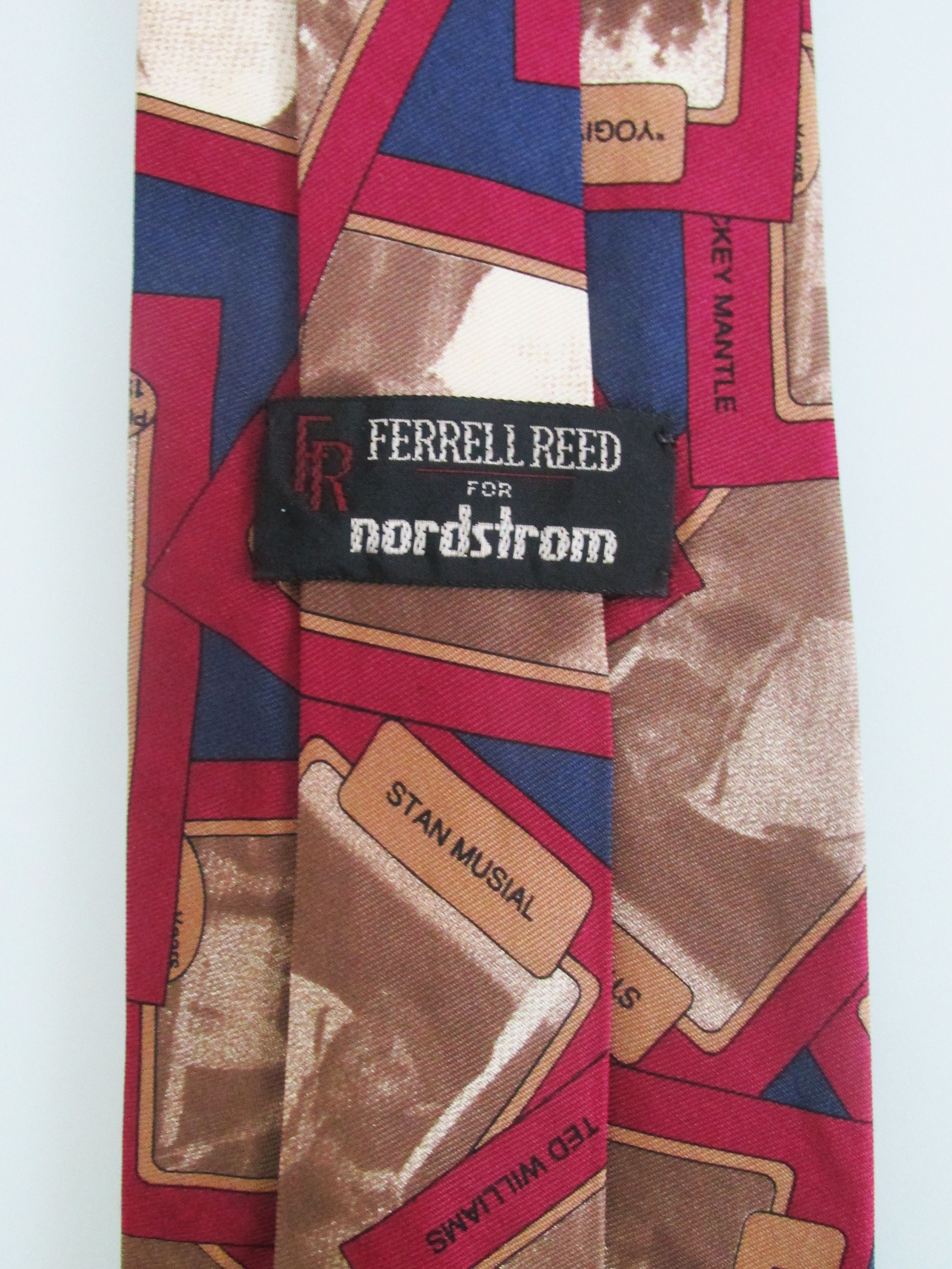 Other Ferrell Reed "Baseball's Greats" Men's Silk Tie Size ONE SIZE - 5 Thumbnail