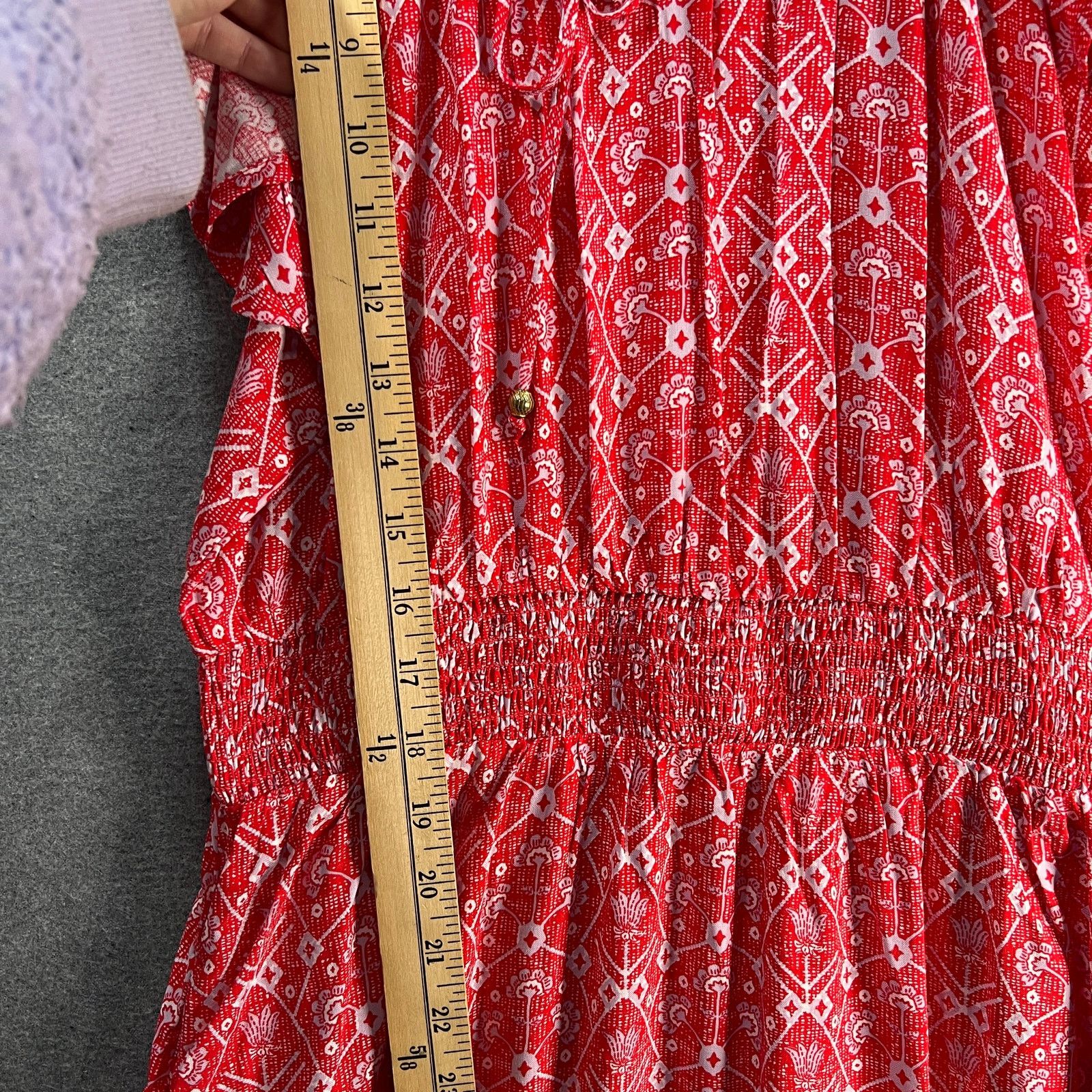 Other Destination 365 Short-Sleeve Midi Dress with Smo Size XS / US 0-2 / IT 36-38 - 6 Thumbnail