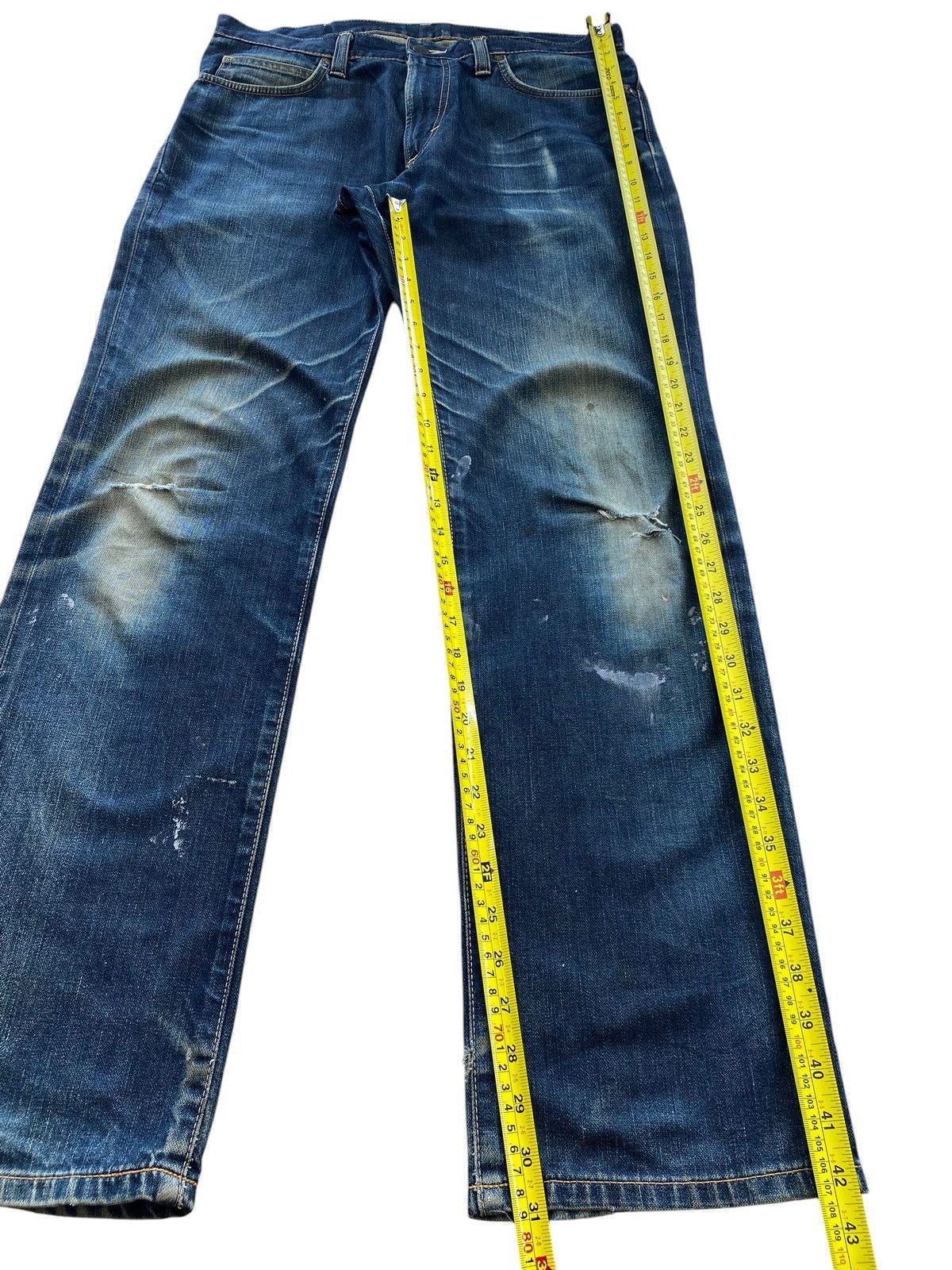 Wrangler Wrangler Mud Wash Whiskered Style Straight Leg Jeans Size US 34 / EU 50 - 8 Thumbnail