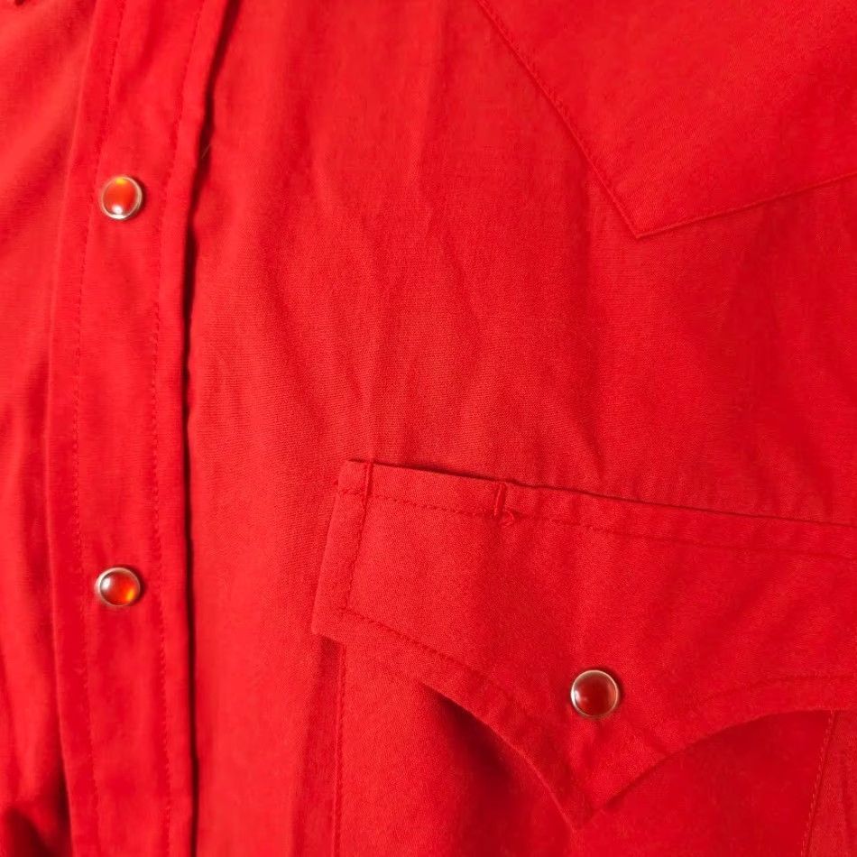 Vintage VINTAGE Ely Cattleman Western Shirt Mens Size Medium Red Cowboy Pearl Snap Buttons Casual Shirt 80s 90s Size US M / EU 48-50 / 2 - 3 Thumbnail