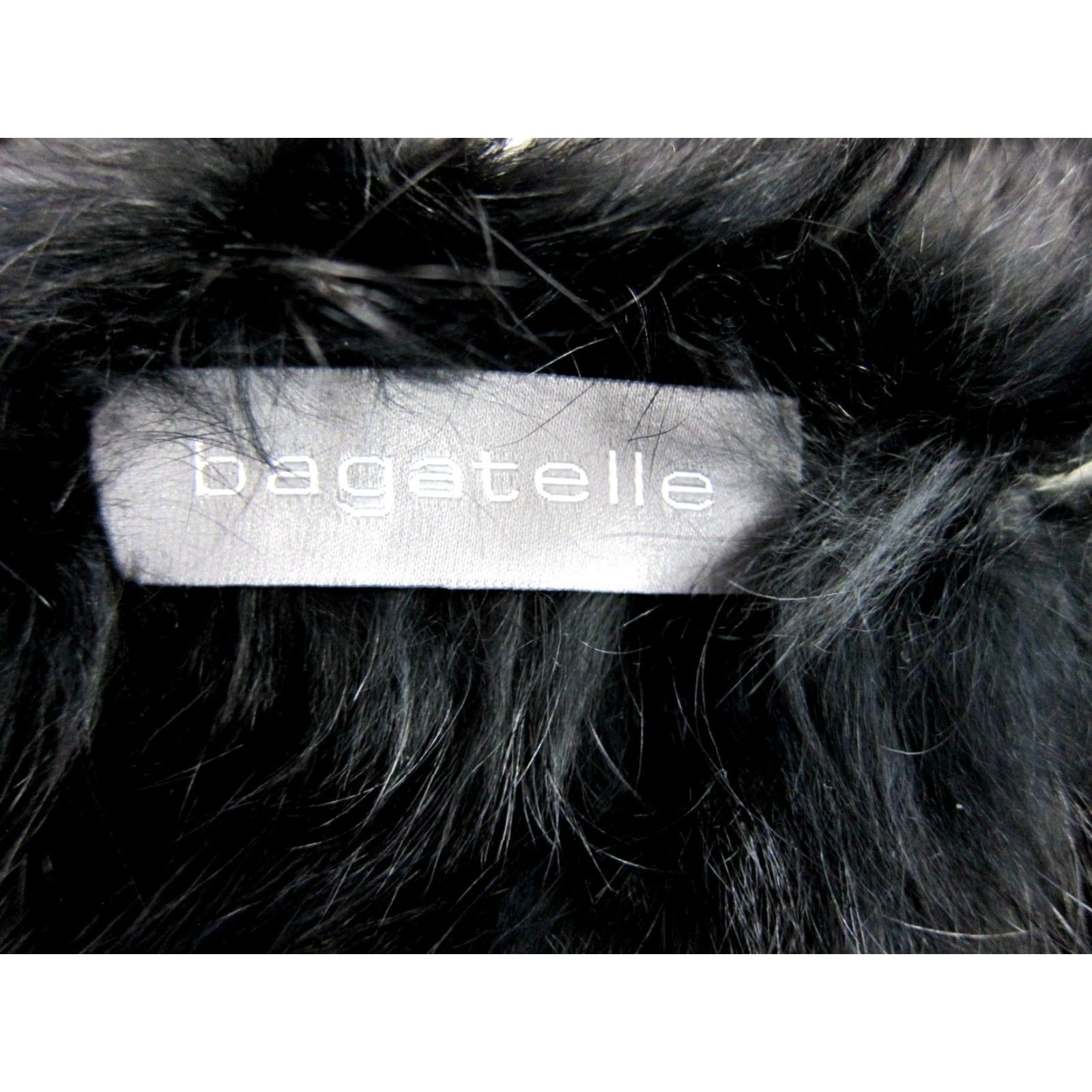 Vintage Bagatelle 100% Real Rabbit Fur Cozy Soft Black Collared Vest Women Size Large Size L / US 10 / IT 46 - 5 Thumbnail