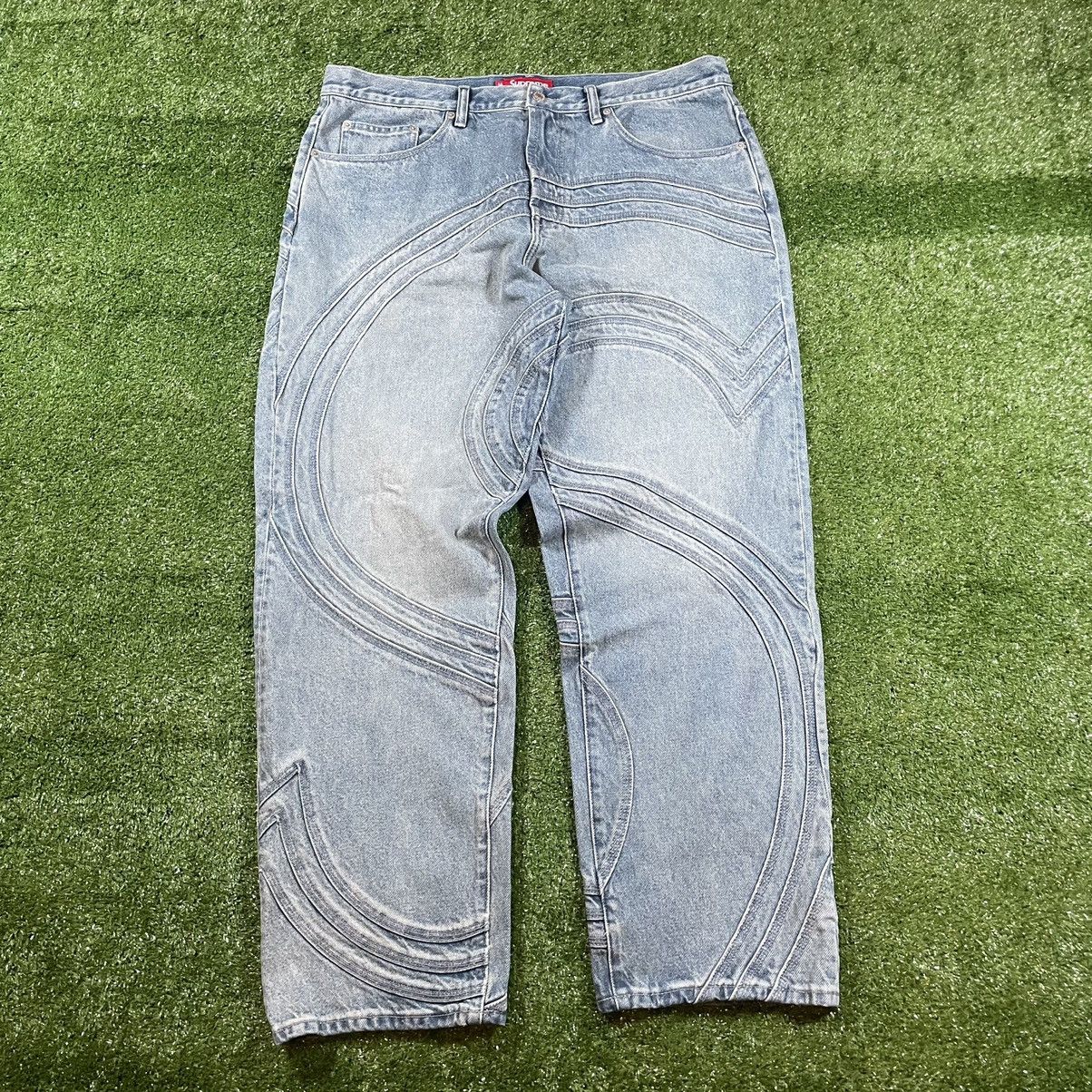 Supreme Supreme S Logo Loose Fit Jeans | Grailed