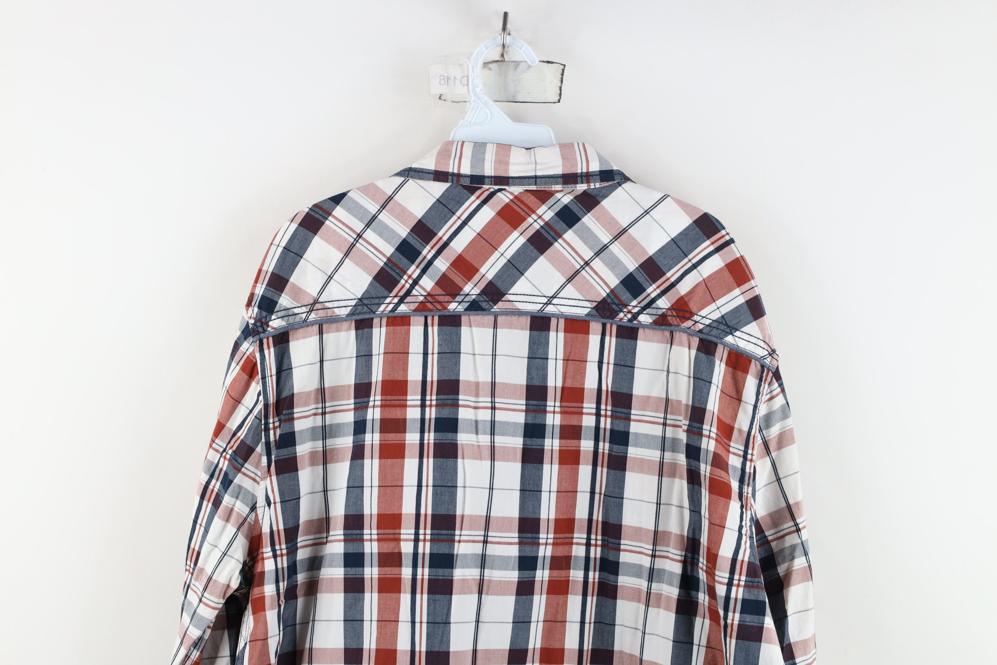 Vintage Buckle BKE Distressed Thick Stitch Snap Button Shirt Plaid Size US XL / EU 56 / 4 - 13 Thumbnail