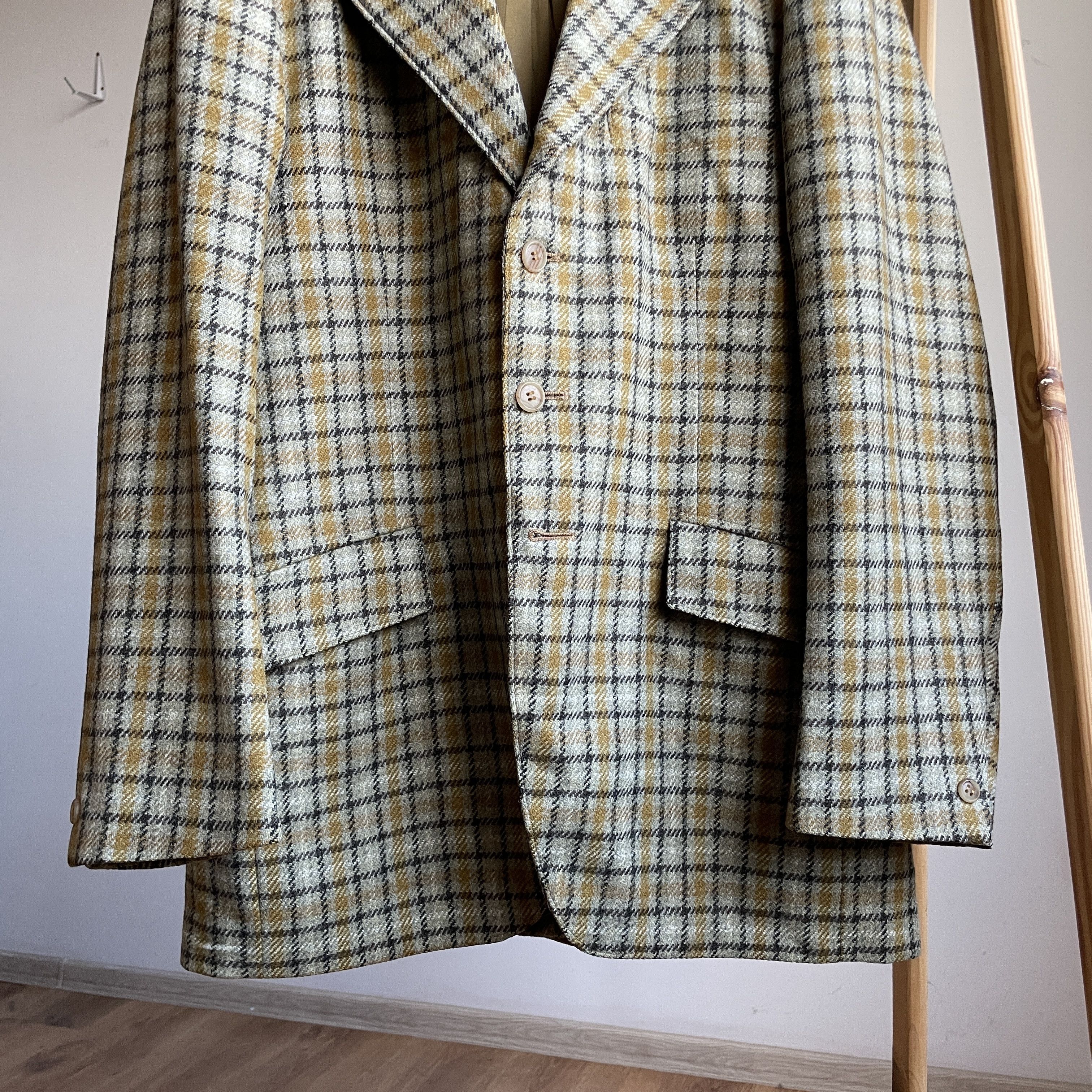 Vintage Gala Forest Scotland Vintage 60's 70's Check Tweed Blazer Size 40R - 6 Thumbnail