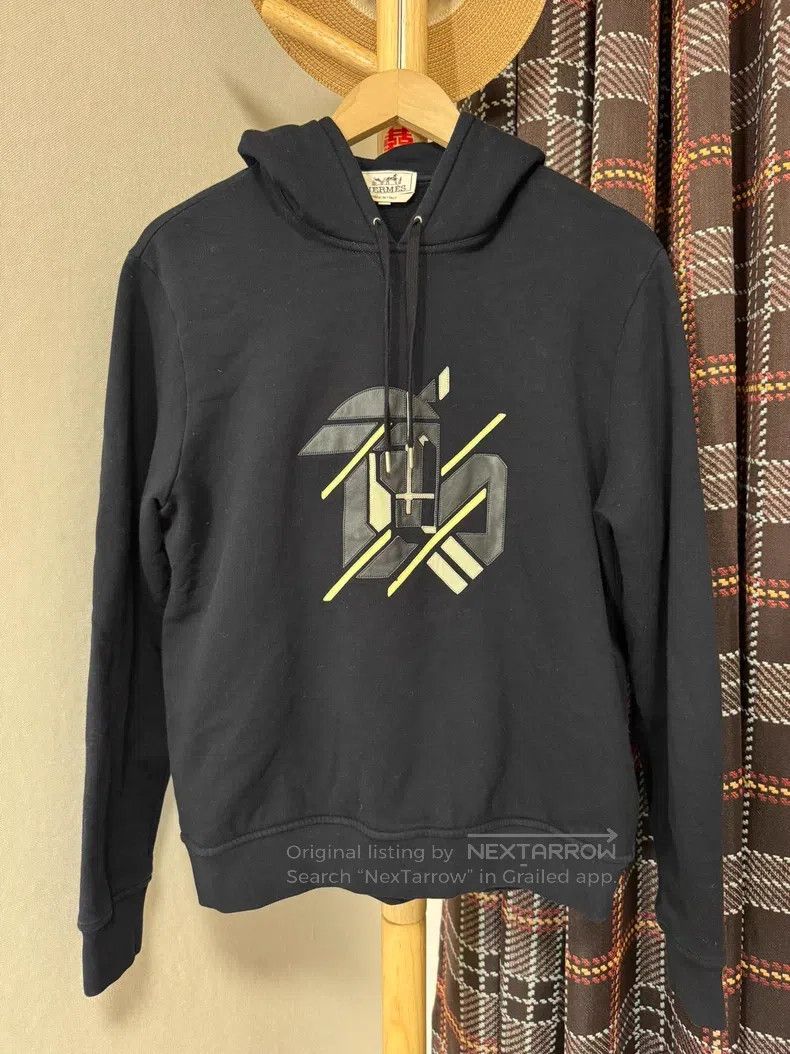 Hermes Hermes Sweatshirt jacket, unisex, leather color block Size M / US 6-8 / IT 42-44 - 1 Thumbnail