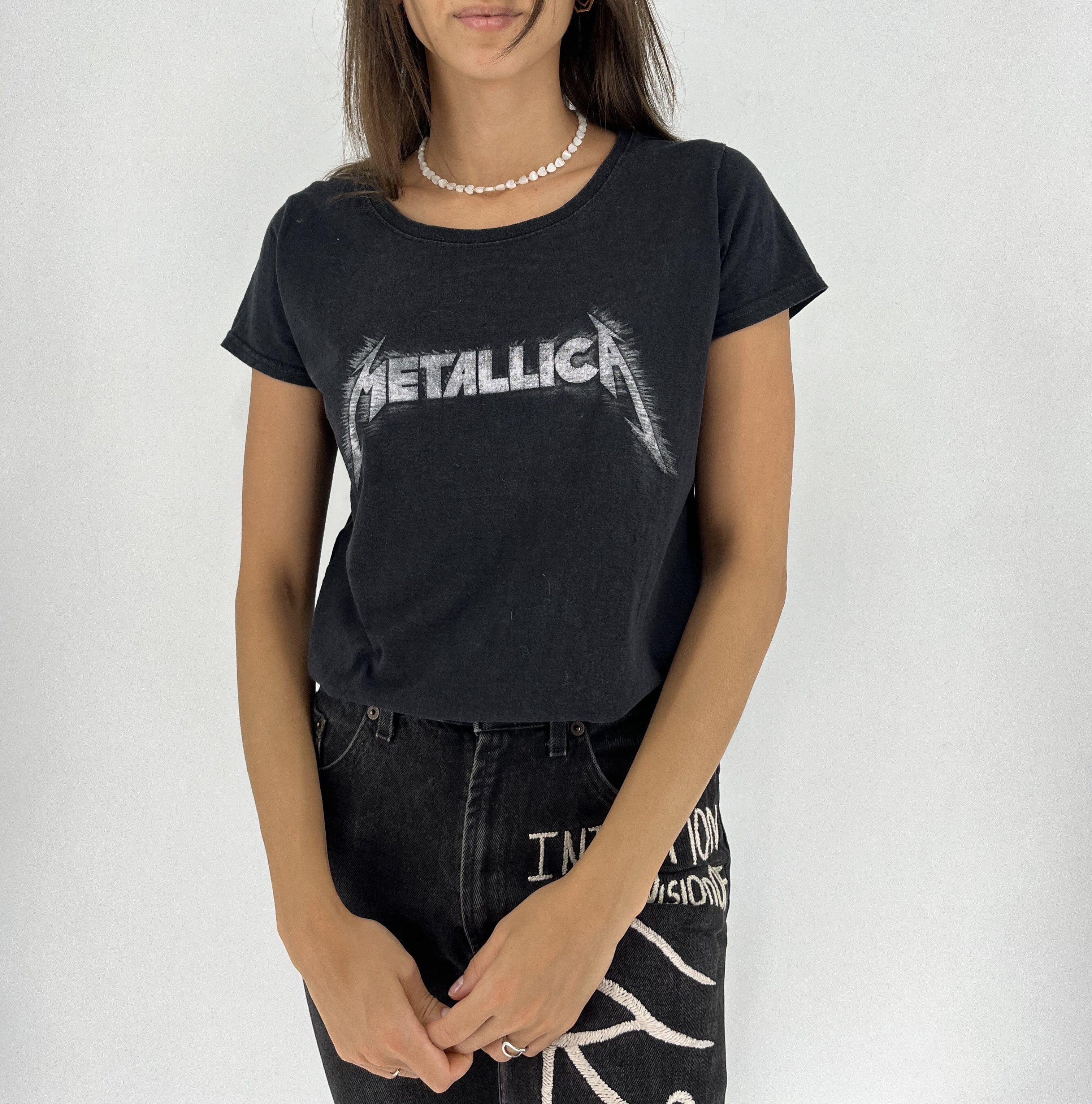 Band Tees × Vintage Vintage Y2K Metallica Band Tour Distressed Tshirt Streetwear Size M / US 6-8 / IT 42-44 - 1 Thumbnail