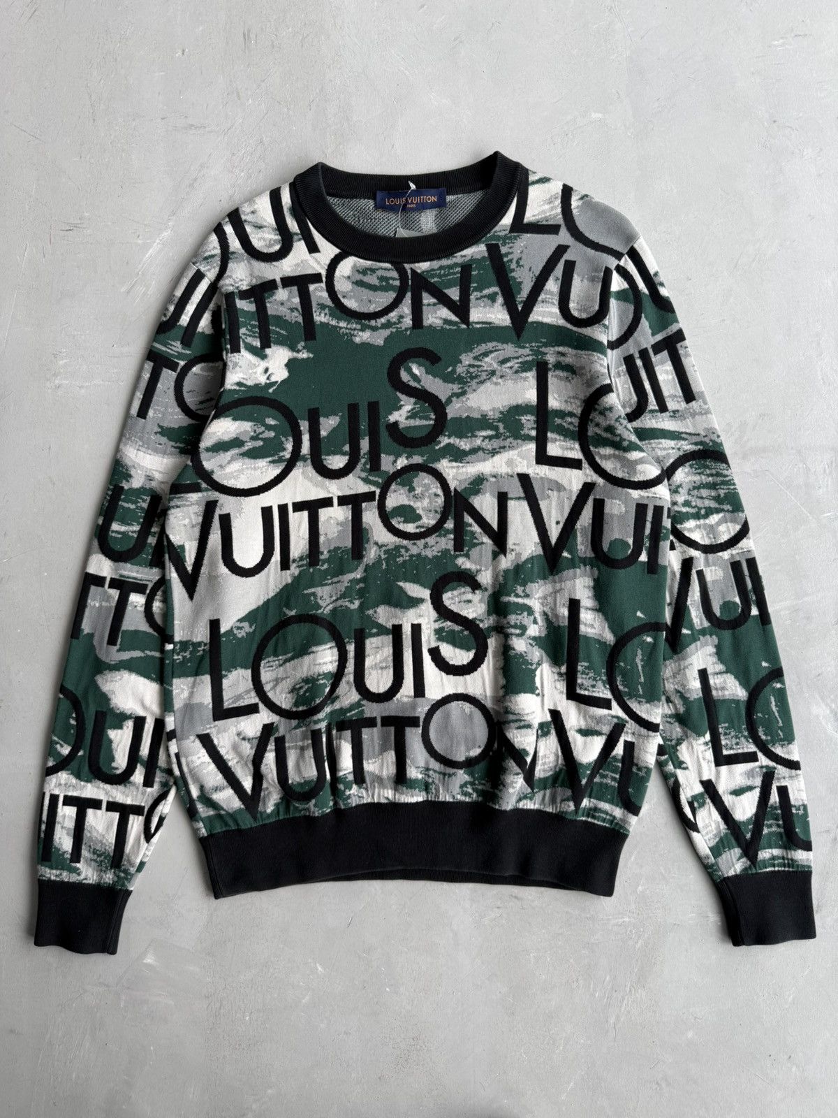 Louis Vuitton - Camou Script Knit Crewneck