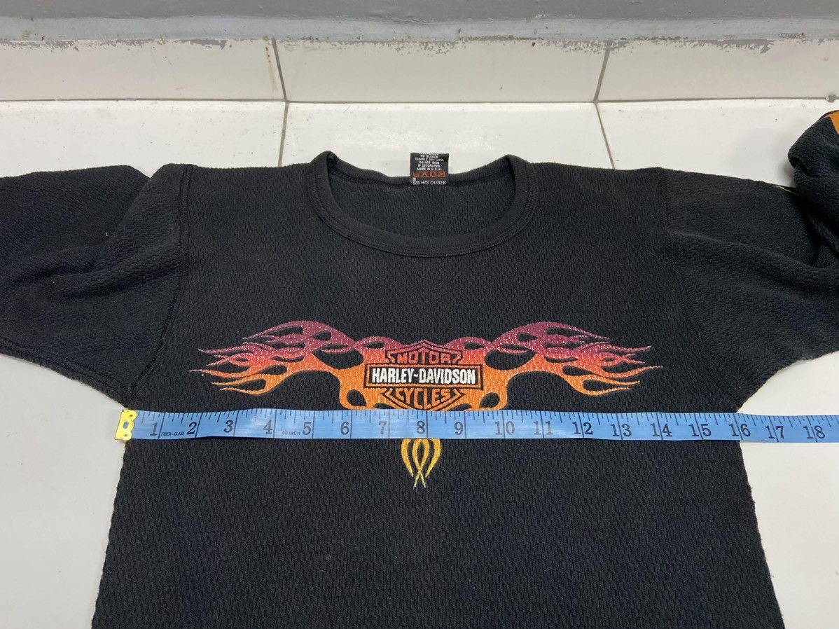Harley Davidson VINTAGE HARLEY DAVIDSON 80’s CANADA WAFFLE FLAME LONG SLEEVE Size M / US 6-8 / IT 42-44 - 13 Thumbnail