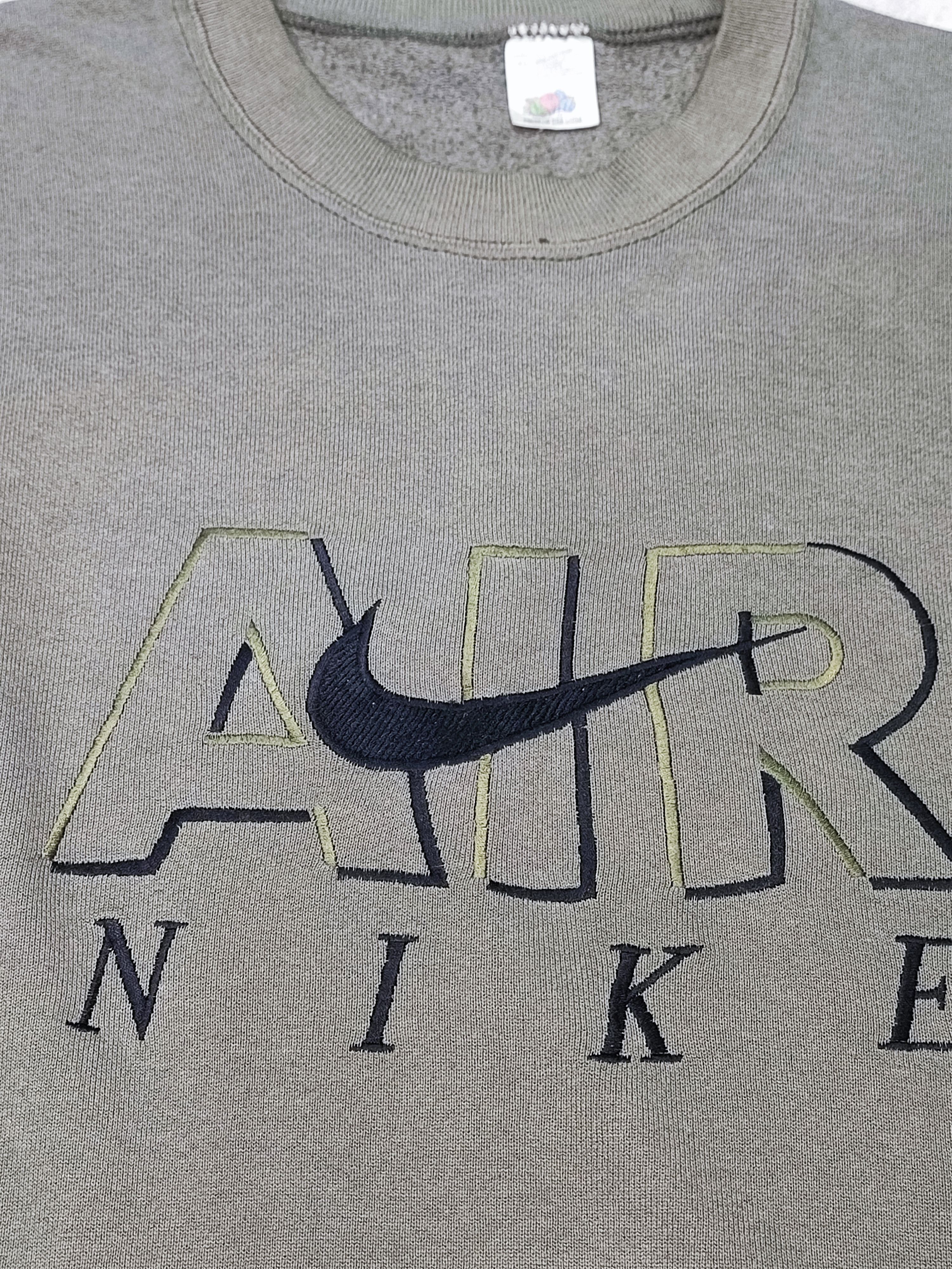 Nike Vintage 90's Big Swoosh Logo Distressed Sweatshirt Size US XL / EU 56 / 4 - 6 Thumbnail