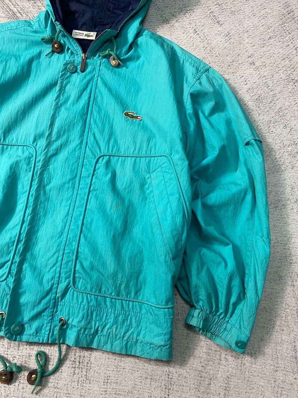 Lacoste Vintage Lacoste Hooded Windbreaker Jacket Size US M / EU 48-50 / 2 - 3 Thumbnail