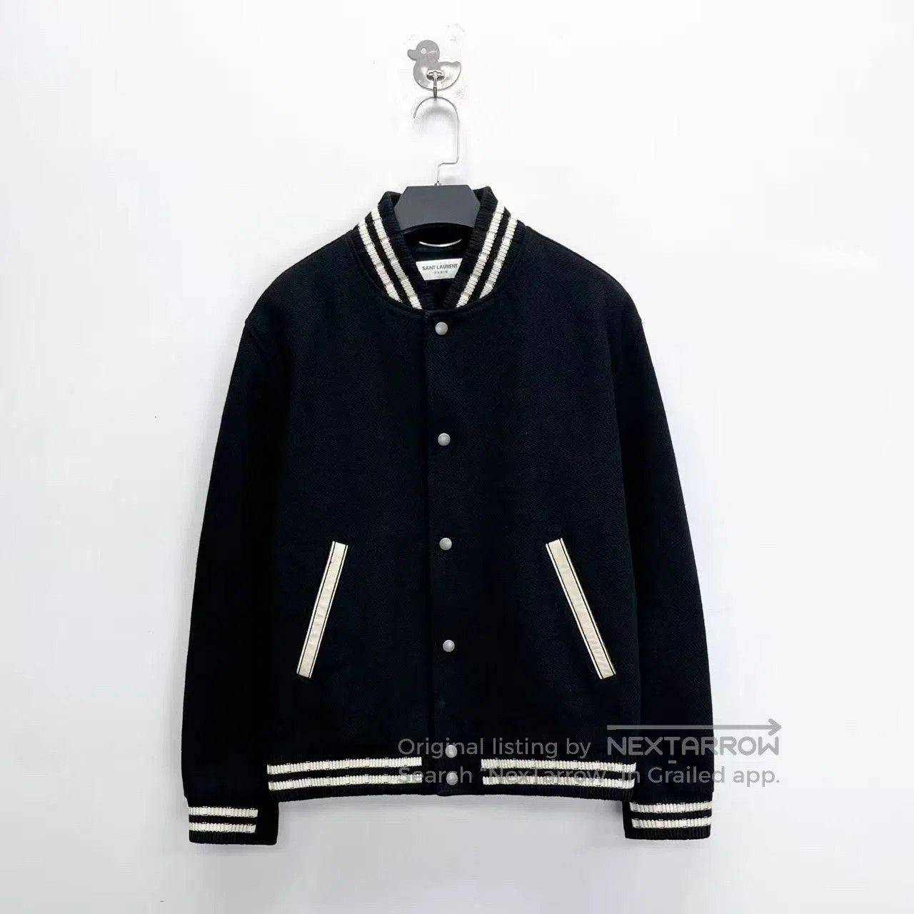 Saint Laurent Paris Saint Laurent Wool Baseball Jacket. Size US L / EU 52-54 / 3 - 2 Thumbnail